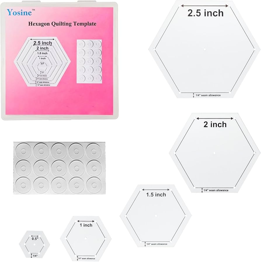 Free Printable 8 Inch Hexi Templates