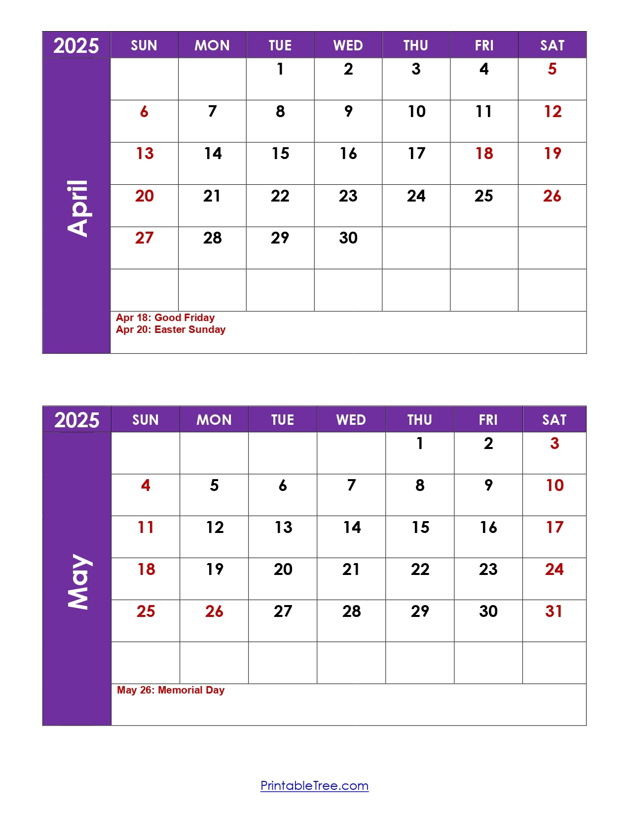 April And May 2025 Calendar Printable Two Months Calendar April And May 2025 Calendar Printable Two Months Calendar