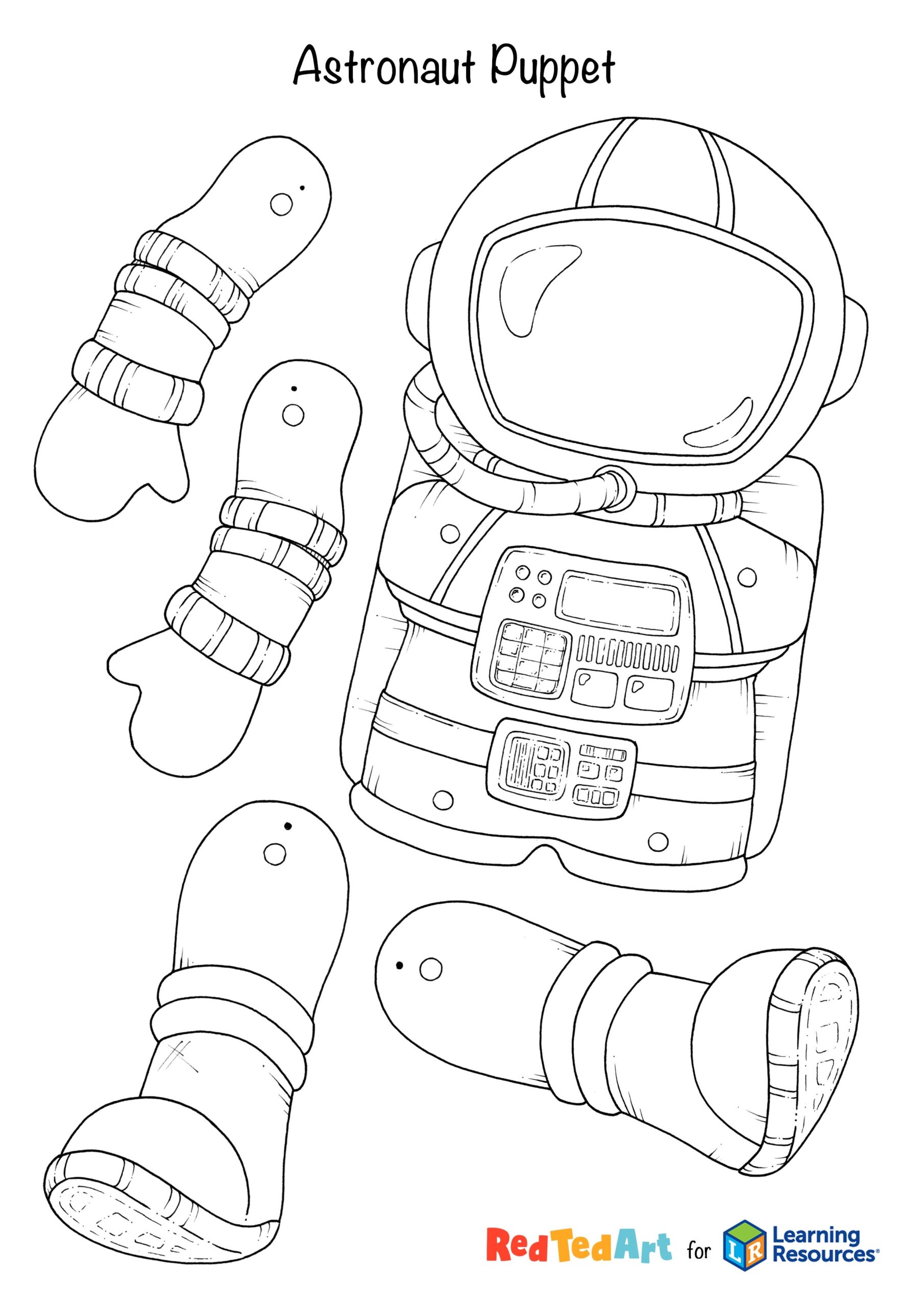 Free Printable Astronaut Template