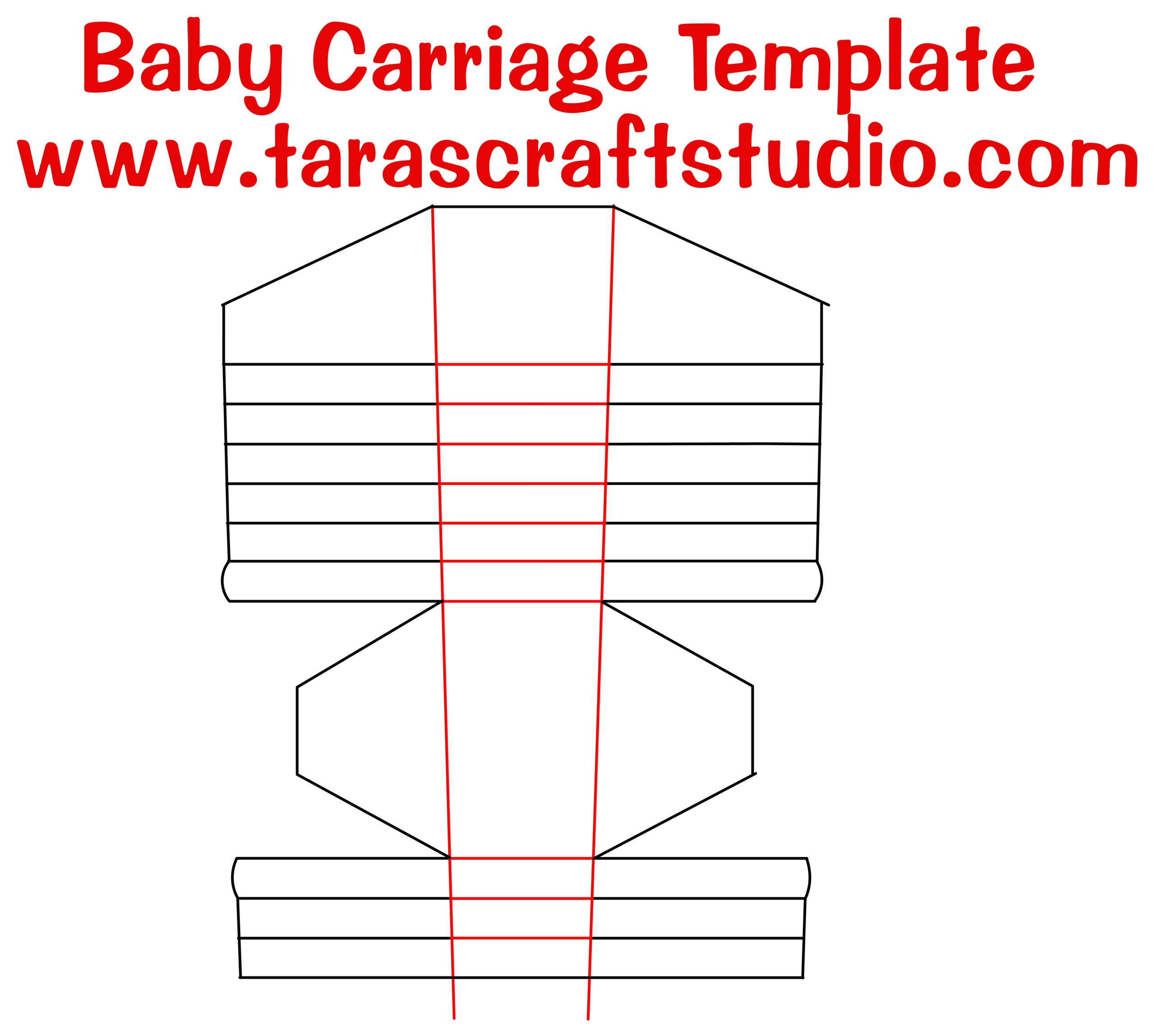 Baby Carriage With Cutting File Tara s Craft Studio