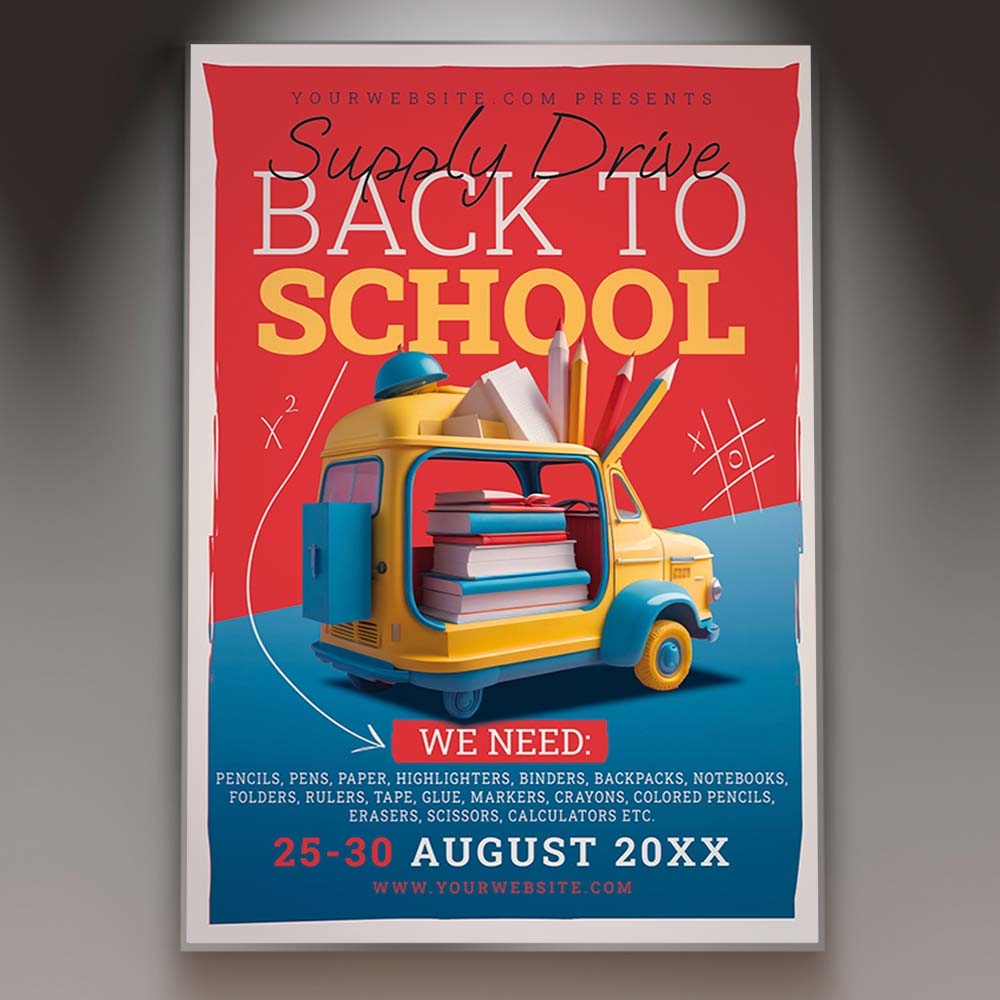 Free Printable Book Drive Flyer Templates