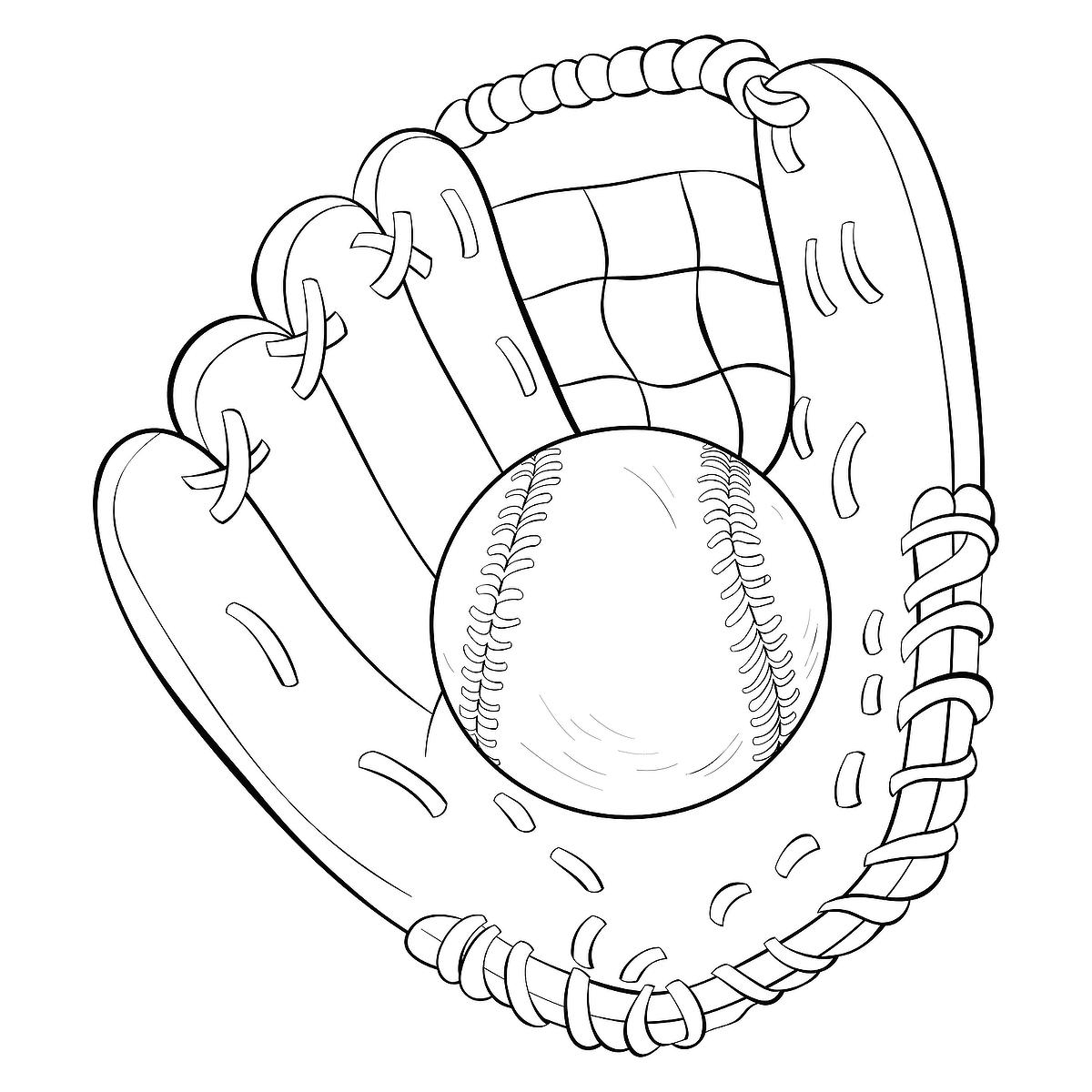Baseball Coloring Pages For Kids Printable Baseball Coloring