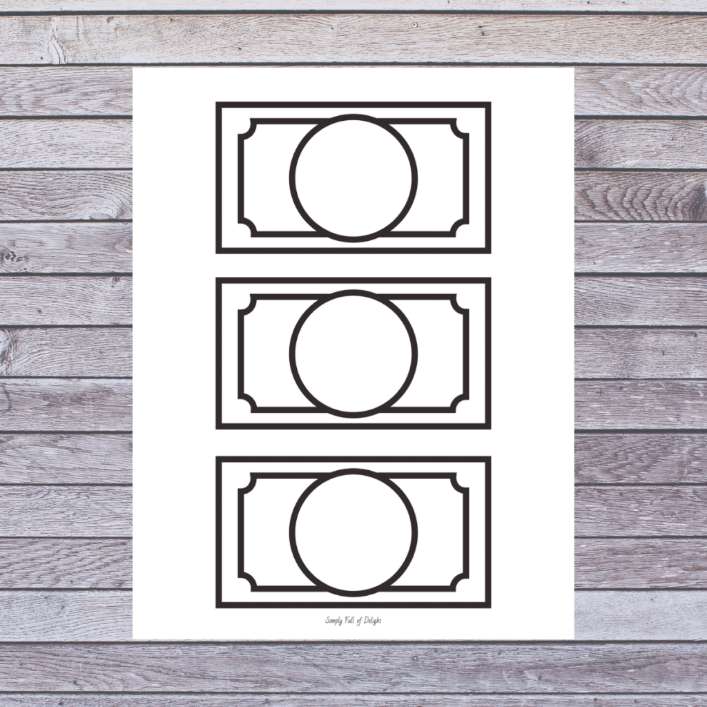 Blank Money Template Printable