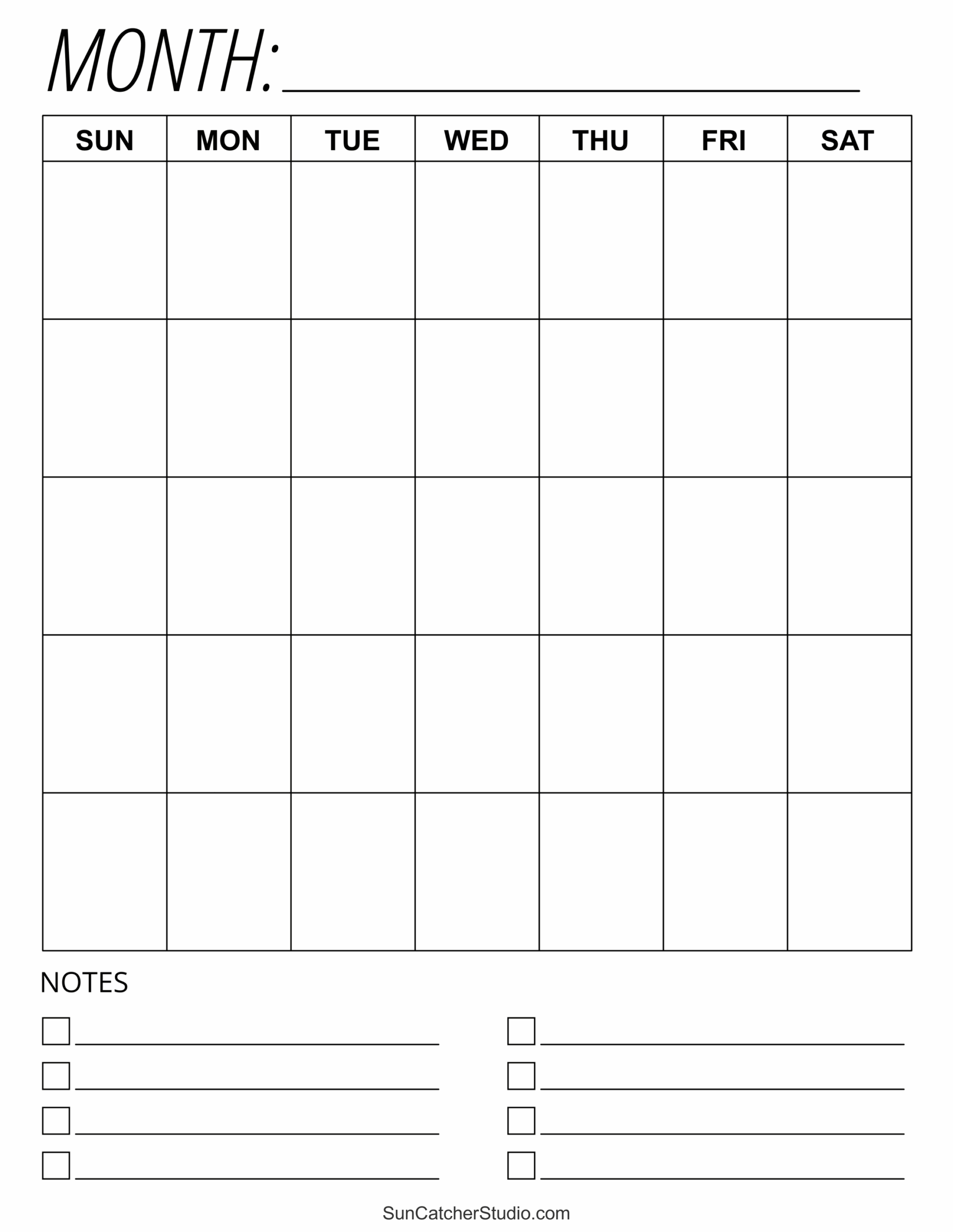 Blank Calendar Templates Free Printable Pages Free Printables Monograms Design Tools Patterns U0026 DIY Projects