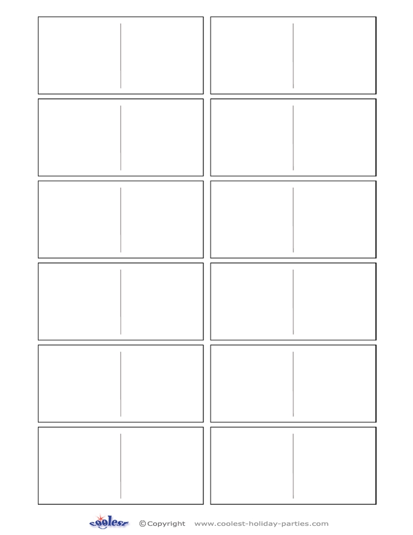 Free Printable Blank Dominoes