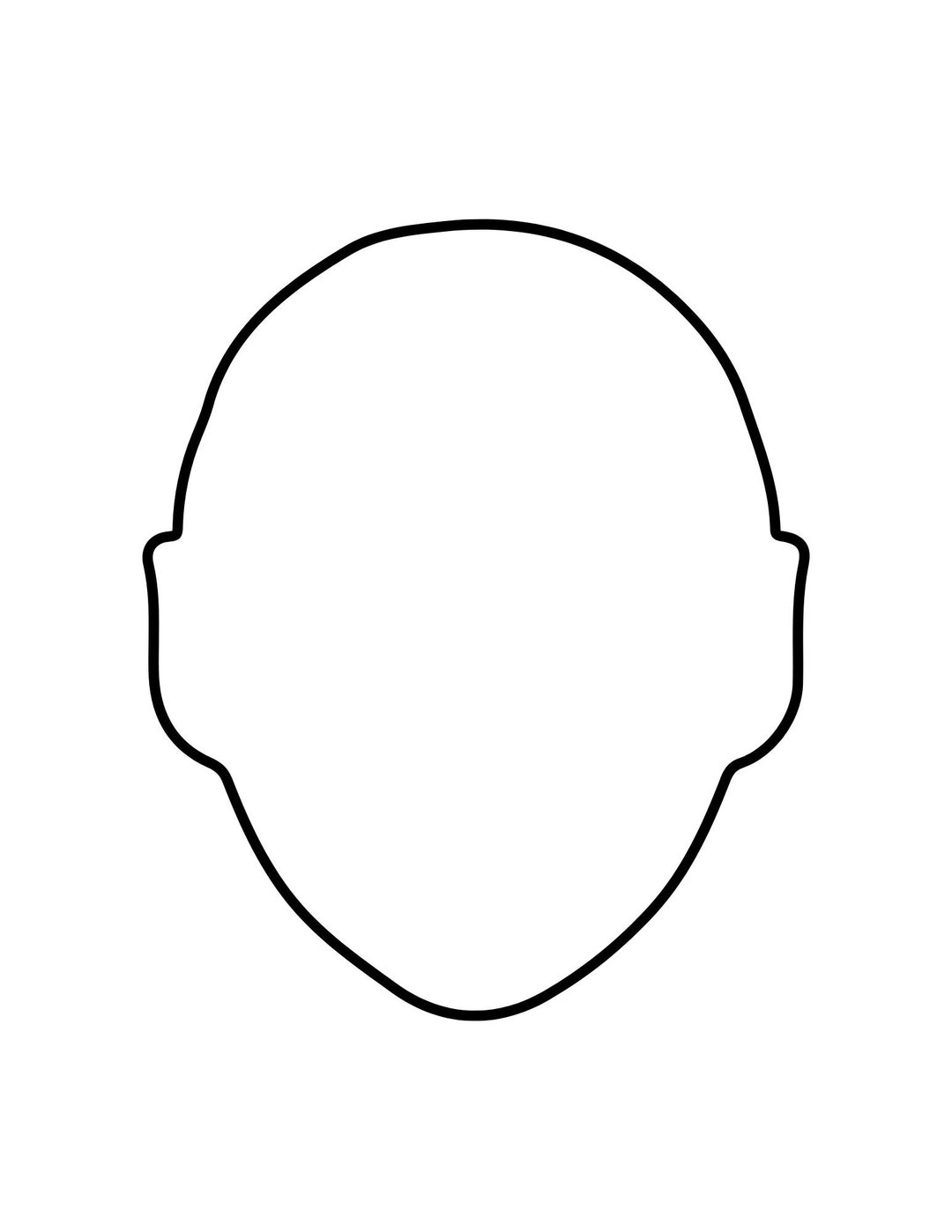 Blank Face Template For Drawing Portraits Etsy Blank Face Template For Drawing Portraits Etsy