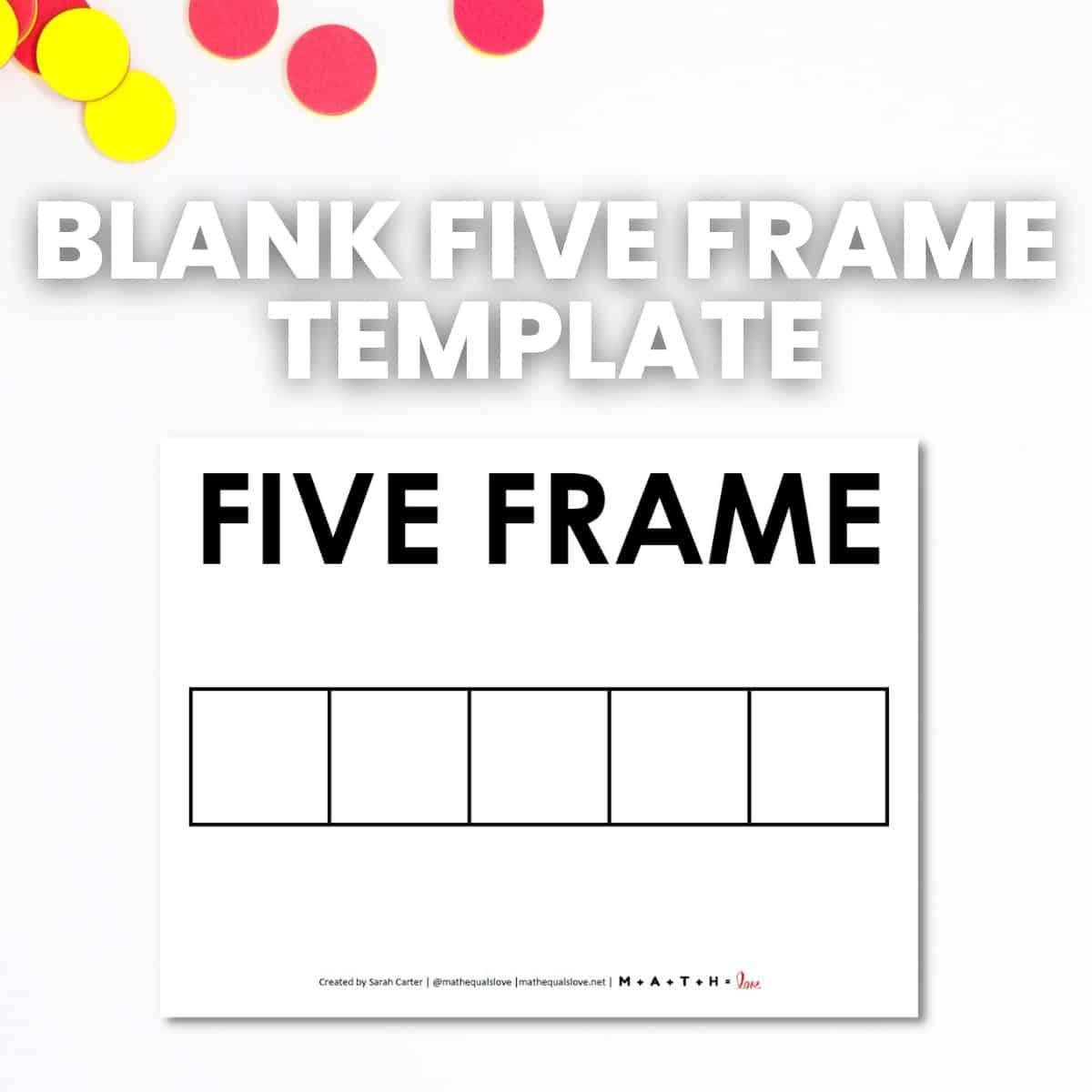 Blank Five Frame Template Free Printable PDF Blank Five Frame Template Free Printable PDF