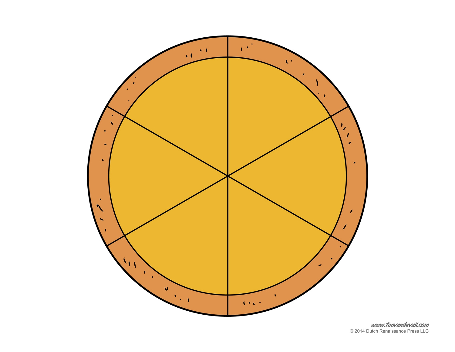 Printable Blank Pizza Slice Template