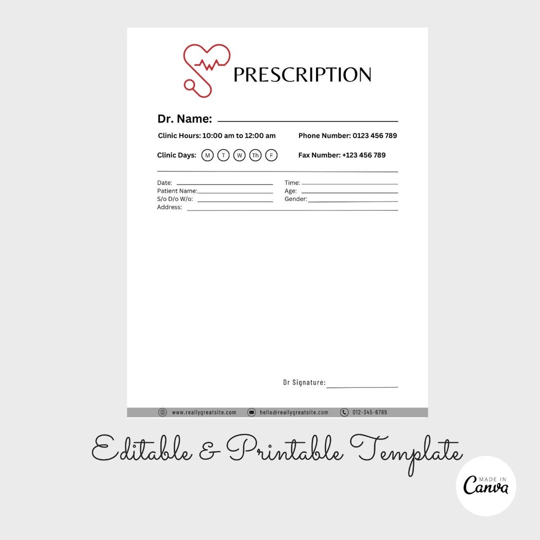 Blank Prescription Pad Prescription Pad Template Printable Prescription Page Page Prescription Form Prescription Sheet Etsy Blank Prescription Pad Prescription Pad Template Printable Prescription Page Page Prescription Form Prescription Sheet Etsy