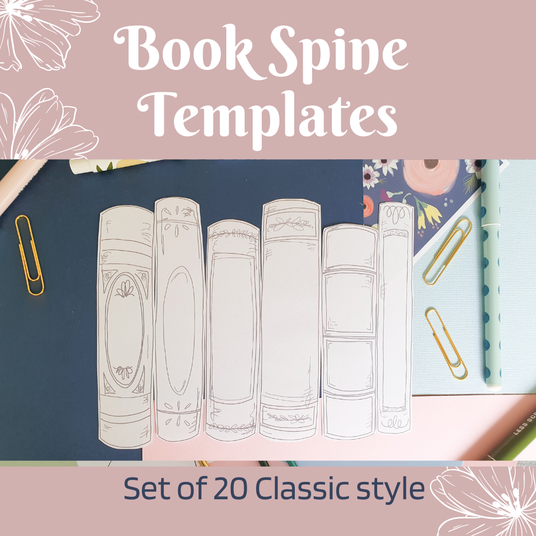 Book Spine Templates Classic Style