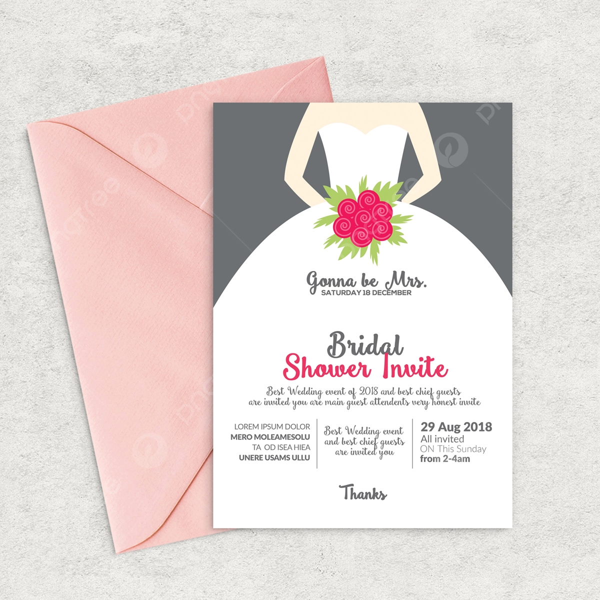 Bridal Shower Flyer Template Wedding Menu Template Download On Pngtree