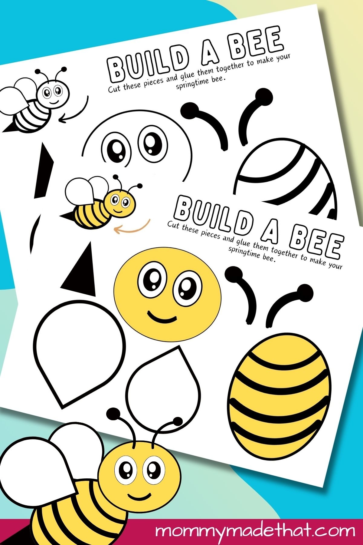 Build A Bee Craft Free Printable 