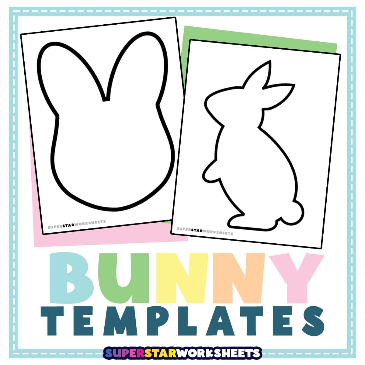 Free Easter Bunny Face Templates Printables