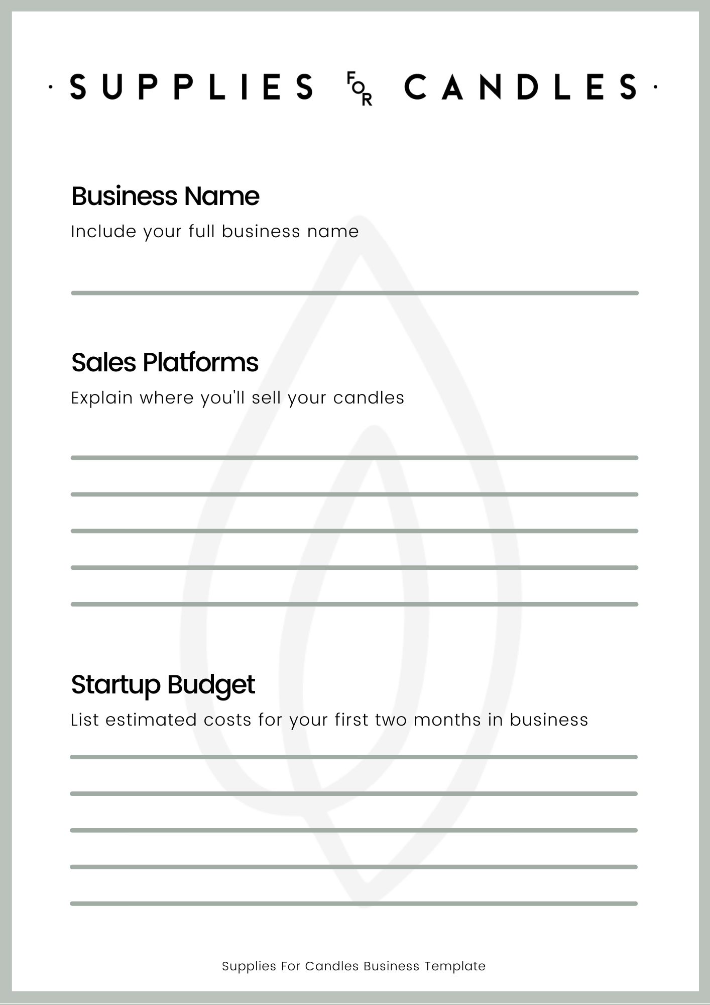Business Plan Template The Hub