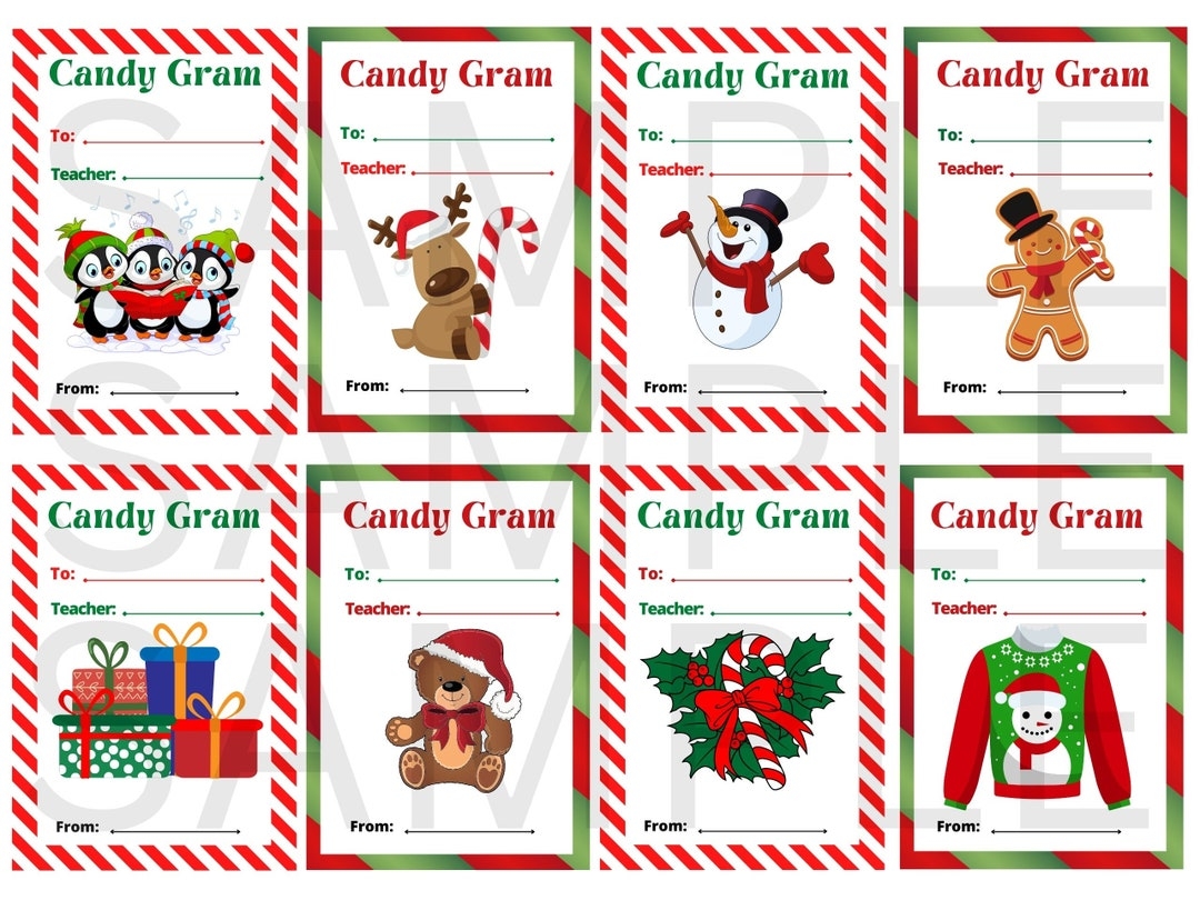 Candy Grams Christmas Candy Cane Gift School PTA PTSA Fundraiser 8 Candy Grams Christmas Candy Cane Gift School PTA PTSA Fundraiser 8