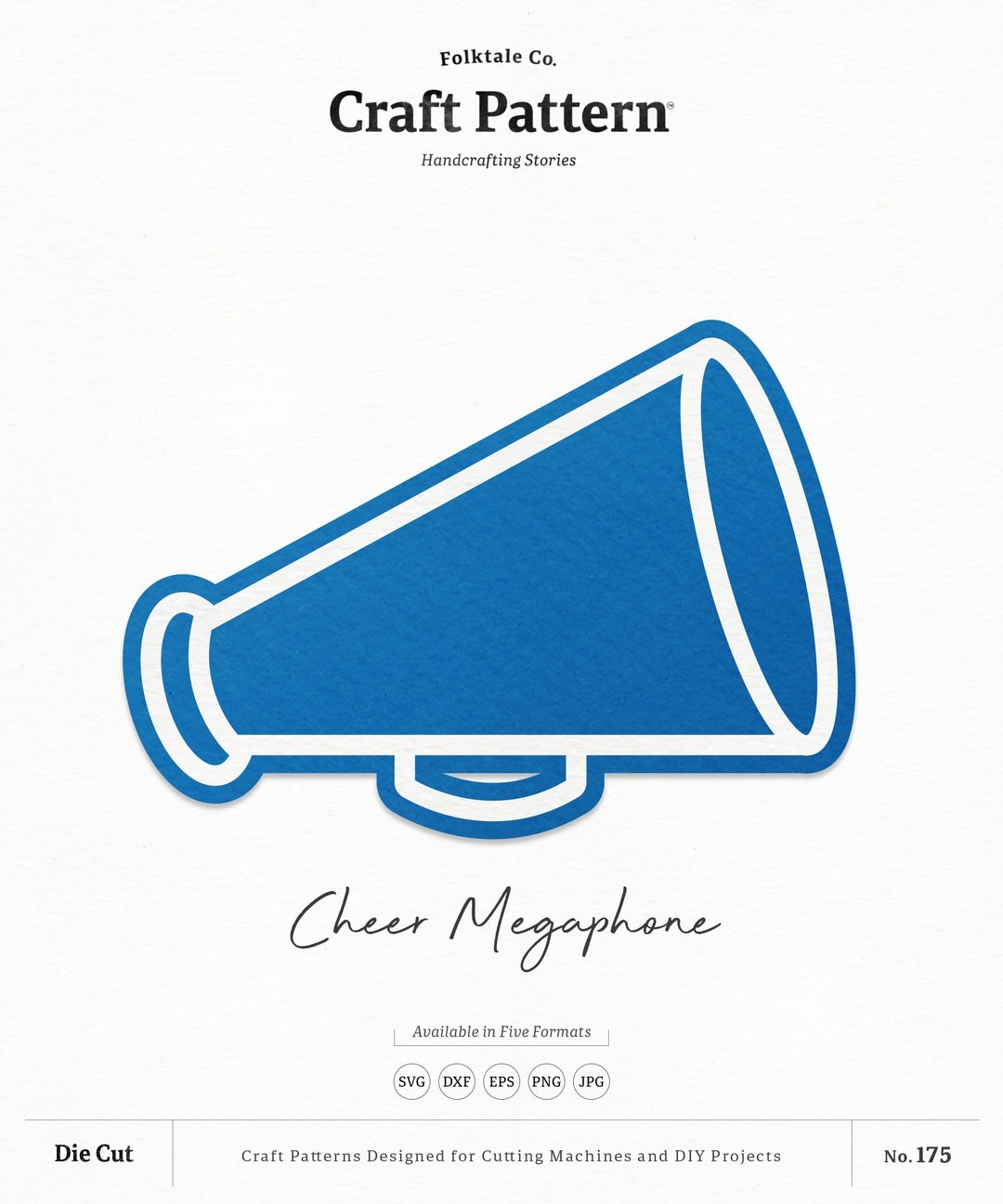Cheer Megaphone SVG Craft Pattern Megaphone SVG Cheerleader SVG Megaphone Clipart Silhouette Cut Files Cricut Cut Files FT00175 Etsy