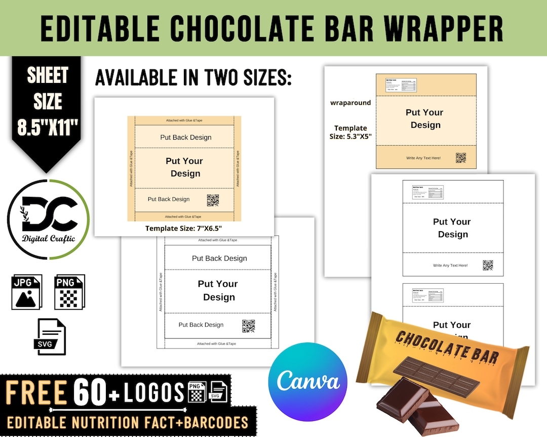 Free Printable Hershey Bar Wrapper Template