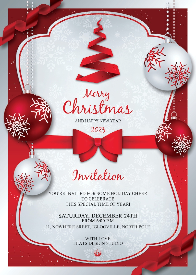 Free Printable Christmas Invitation Templates Free Printable Christmas Invitation Templates
