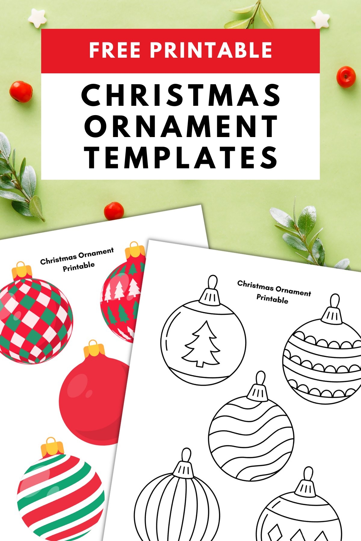 Free Printable Template Christmas