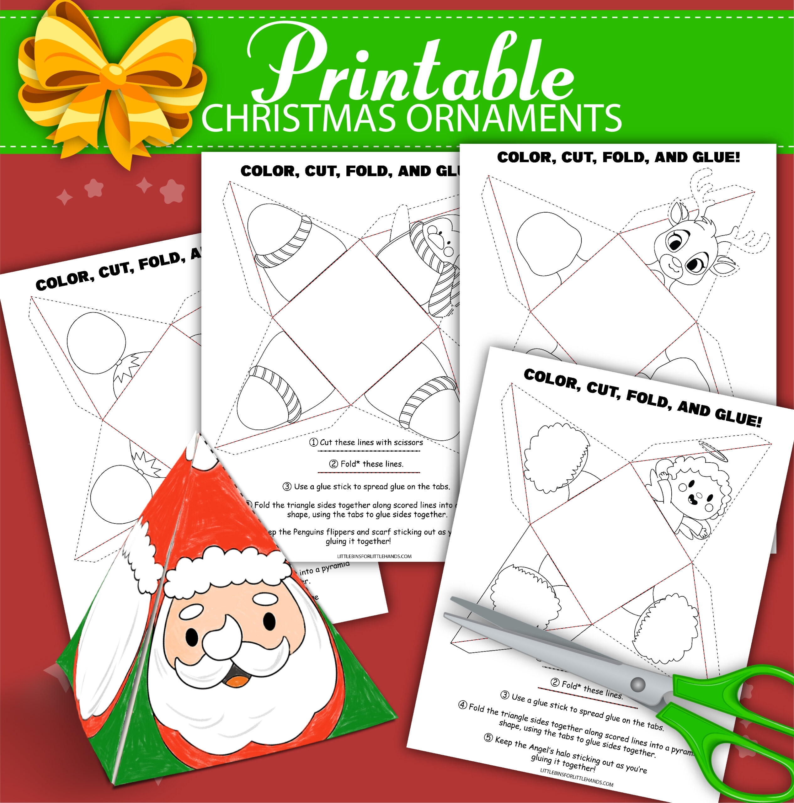 Free Printable 3d Paper Ornament Template