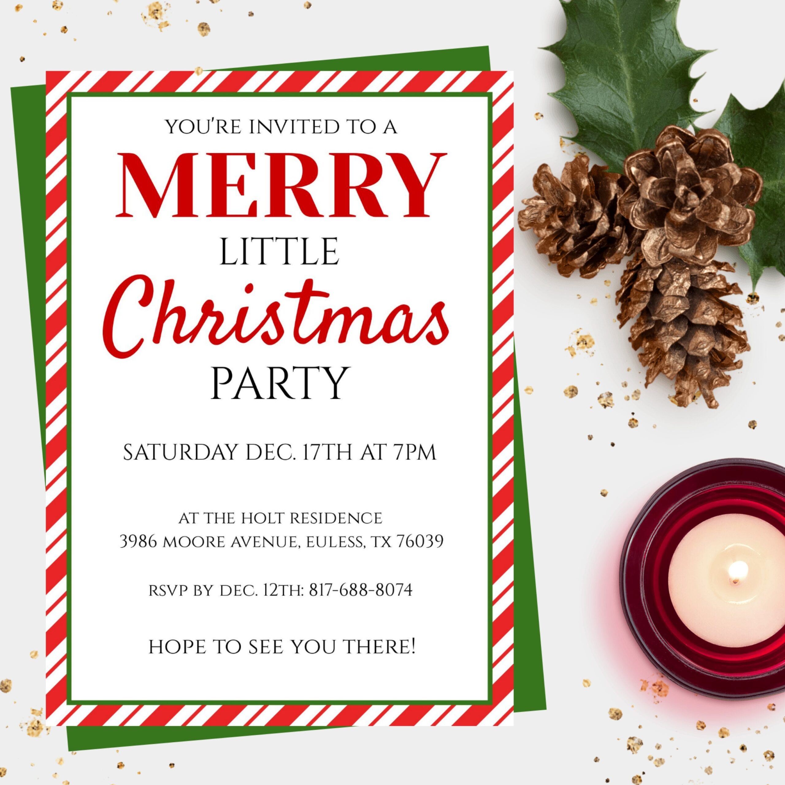 Free Printable Holiday Invitation Templates
