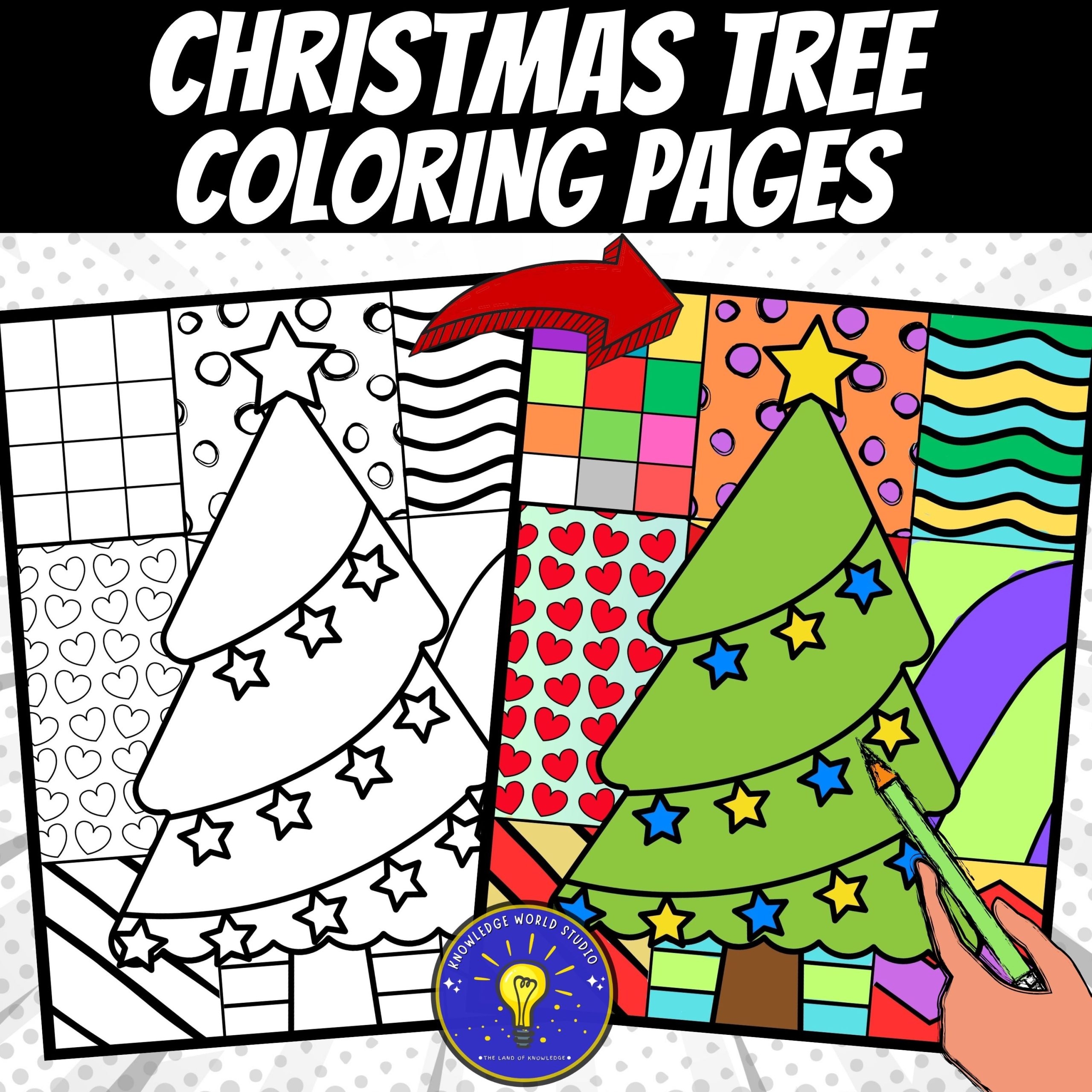 Free Printable Christmas Tree Coloring Pages