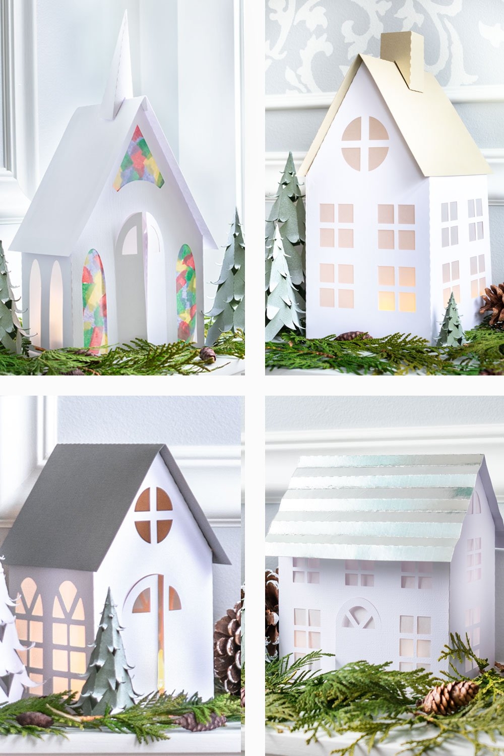 Free Printable Christmas House Template
