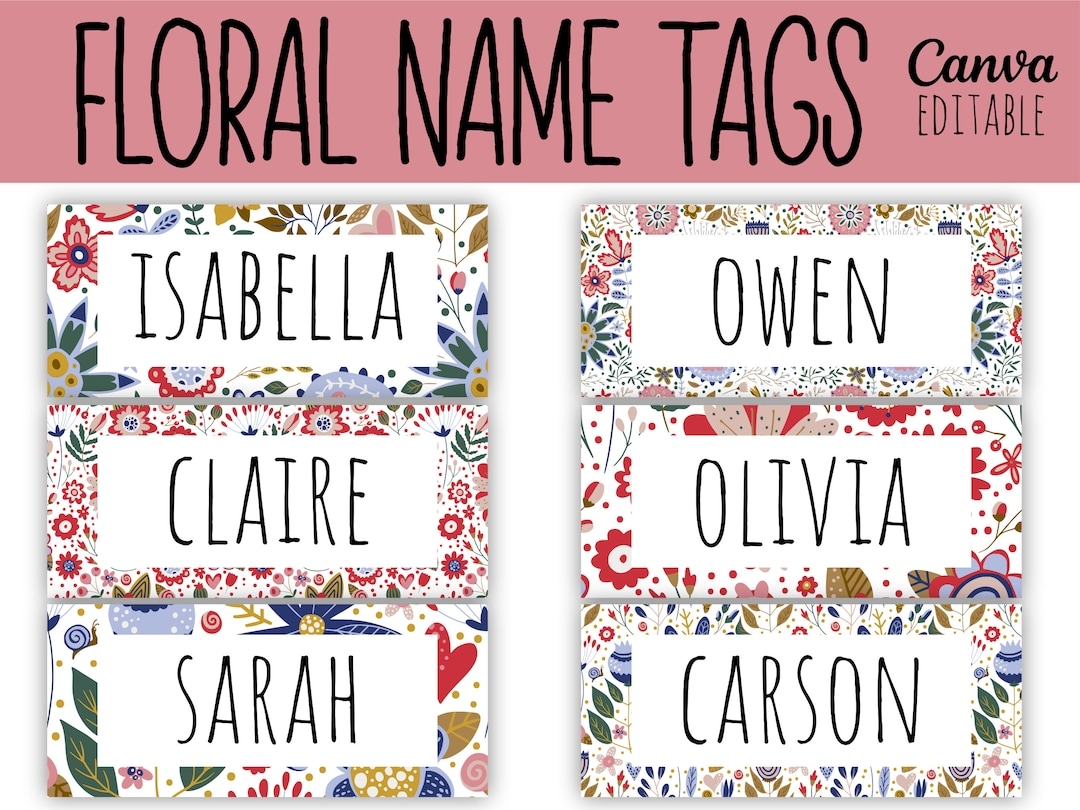 Free Template For Printable Name Tags