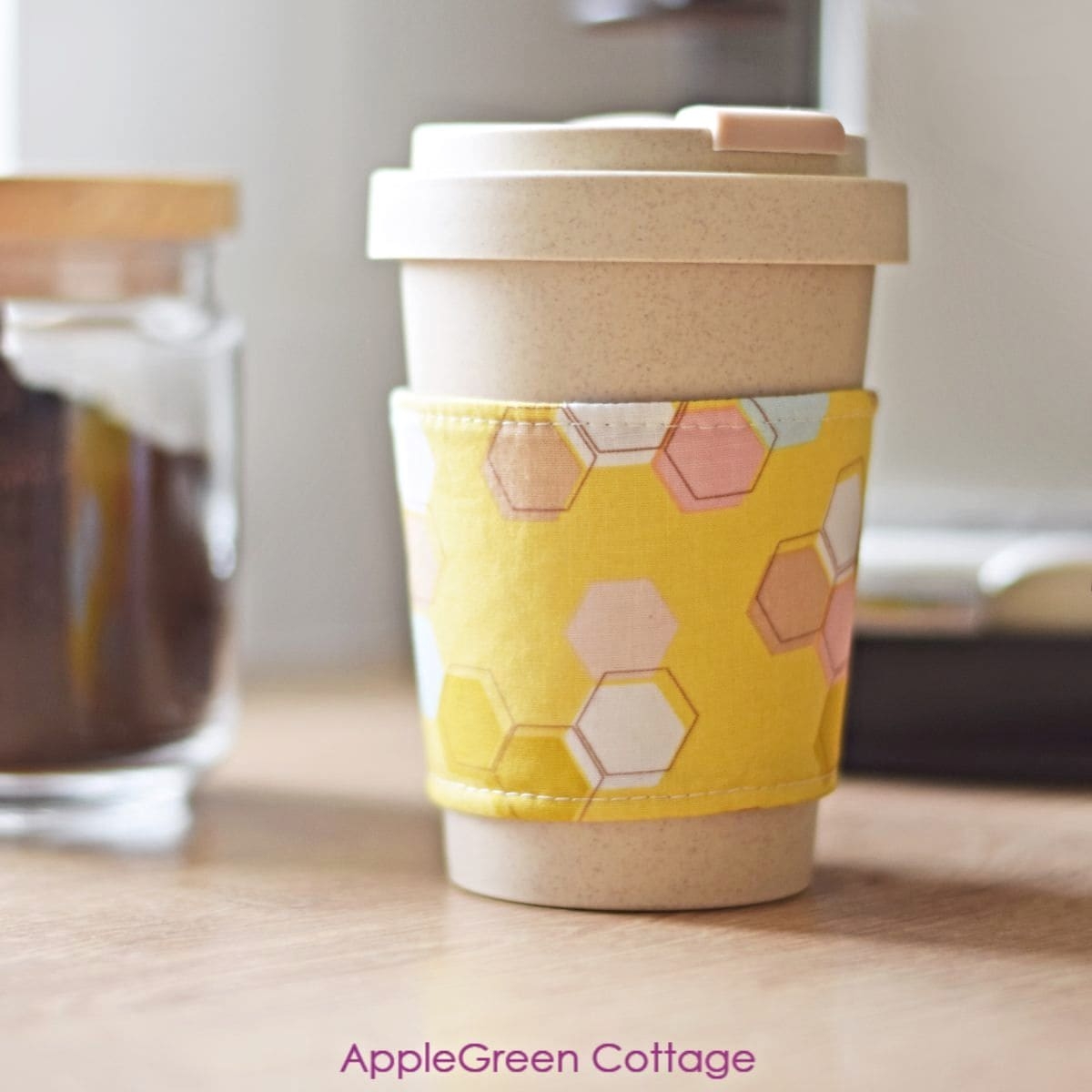 Coffee Cozy Pattern Free Coffee Sleeve Template AppleGreen Cottage