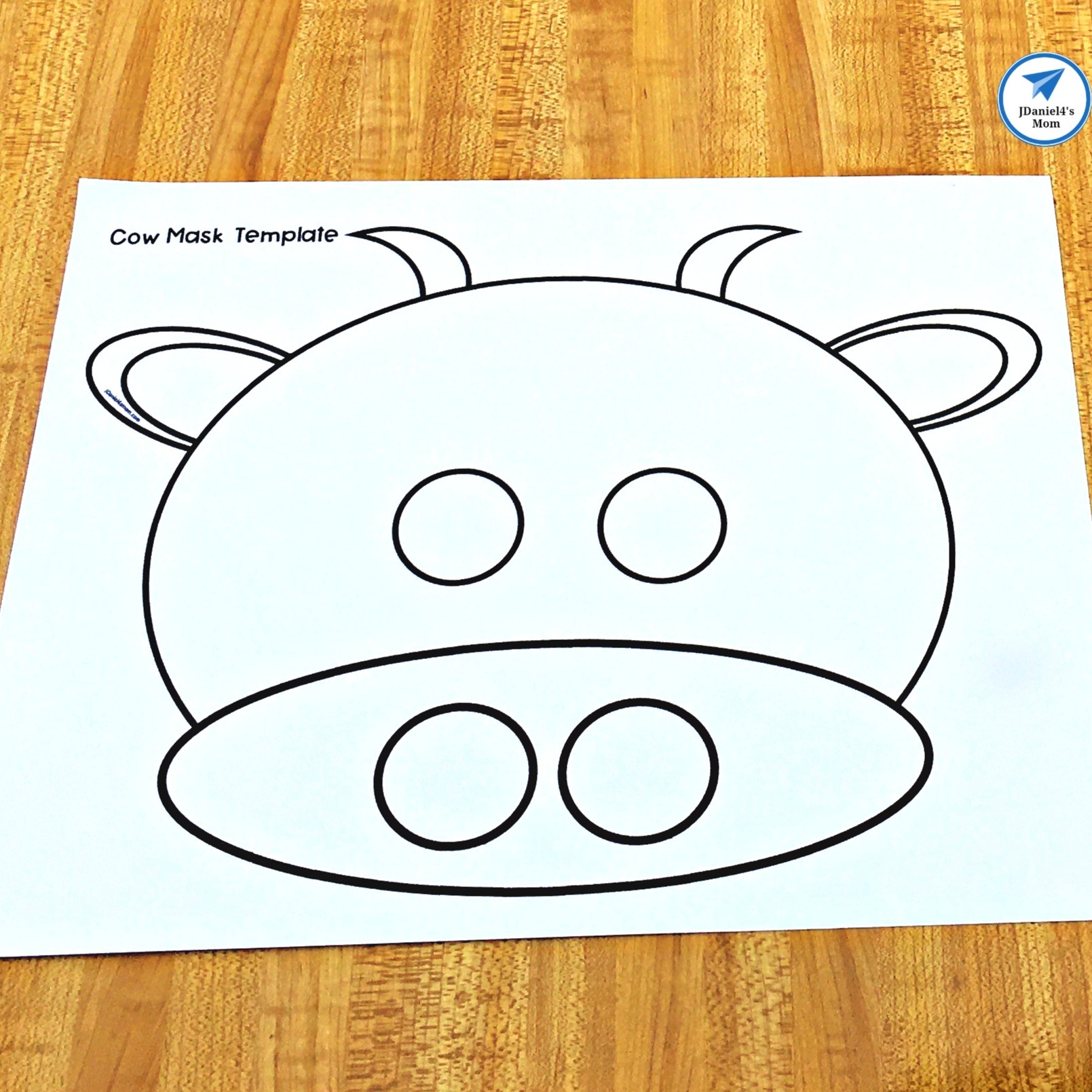 Cow Mask Printable Template JDaniel4s Mom Cow Mask Printable Template JDaniel4s Mom