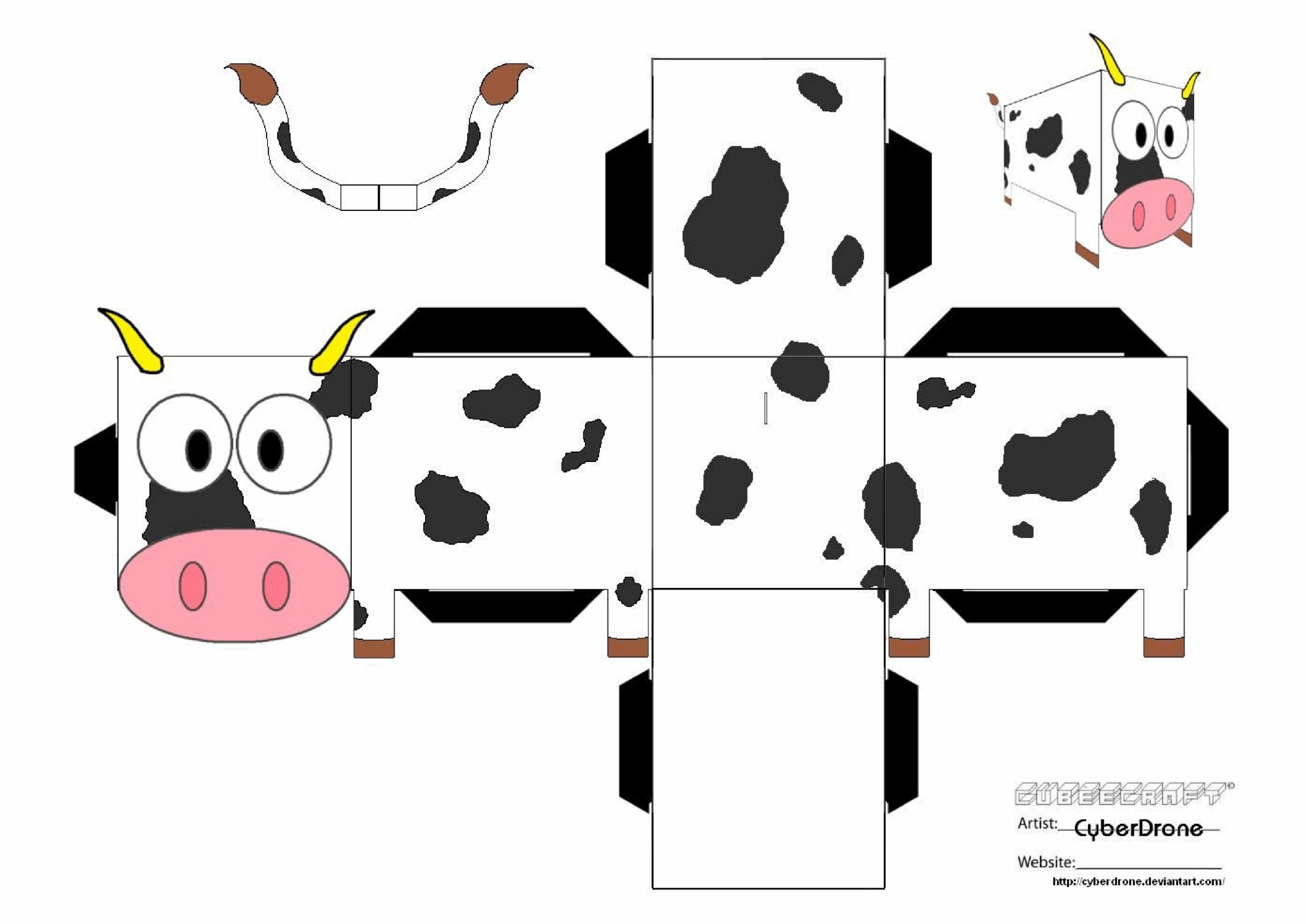 Free Printable Cow Template Free Printable Cow Template