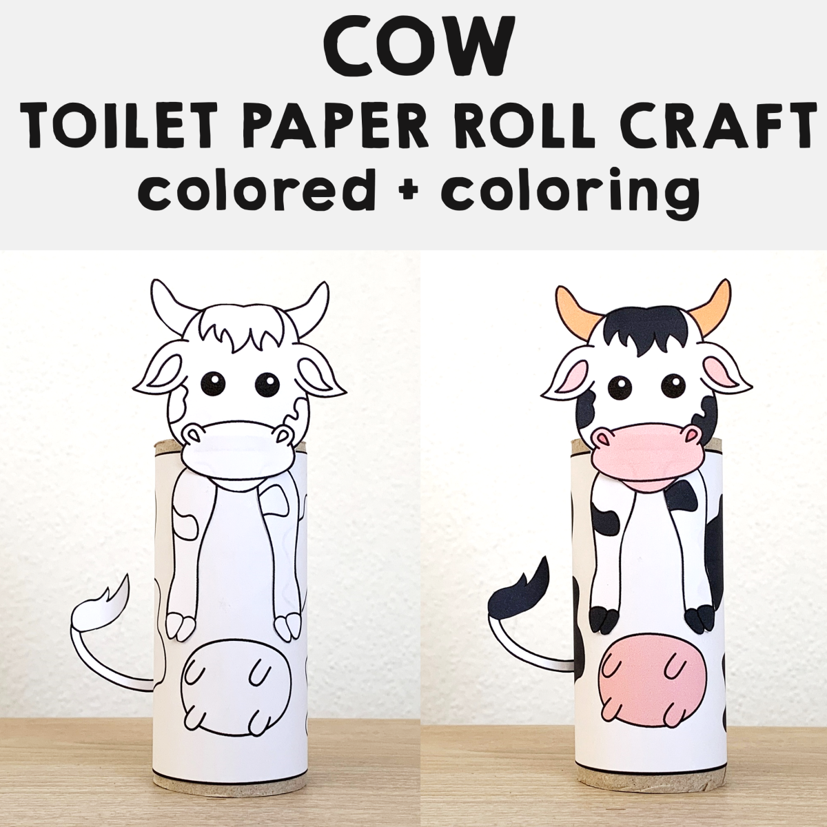 Free Printable Toilet Roll Animals Template
