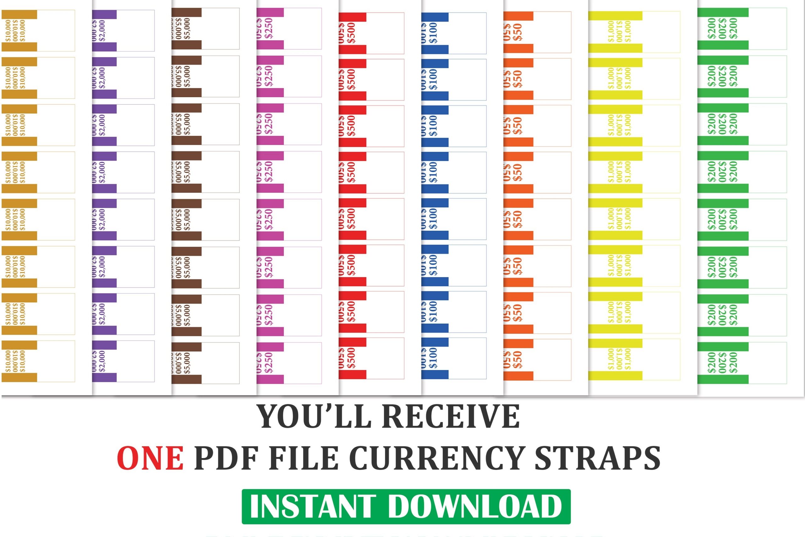Currency Straps Money Bands