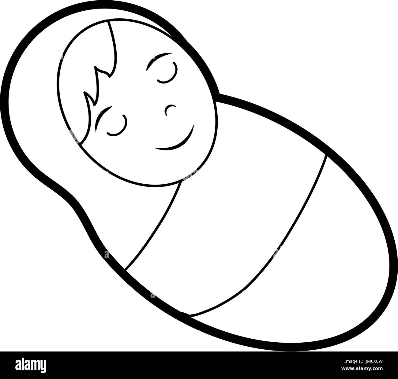 Cute Baby Jesus Cartoon Stock Vector Image U0026 Art Alamy