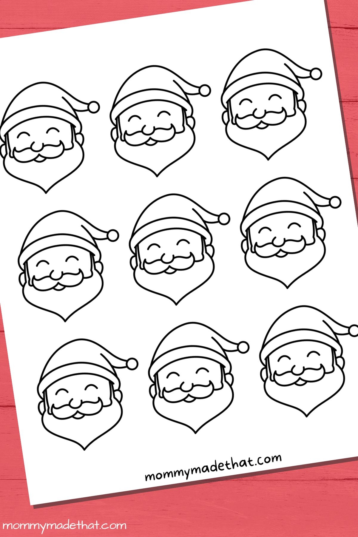 Cute Santa Face Templates Free Printables Cute Santa Face Templates Free Printables