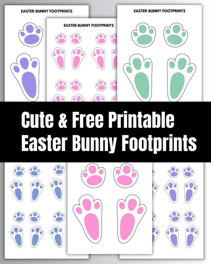 Free Printable Bunny Feet Template Pdf