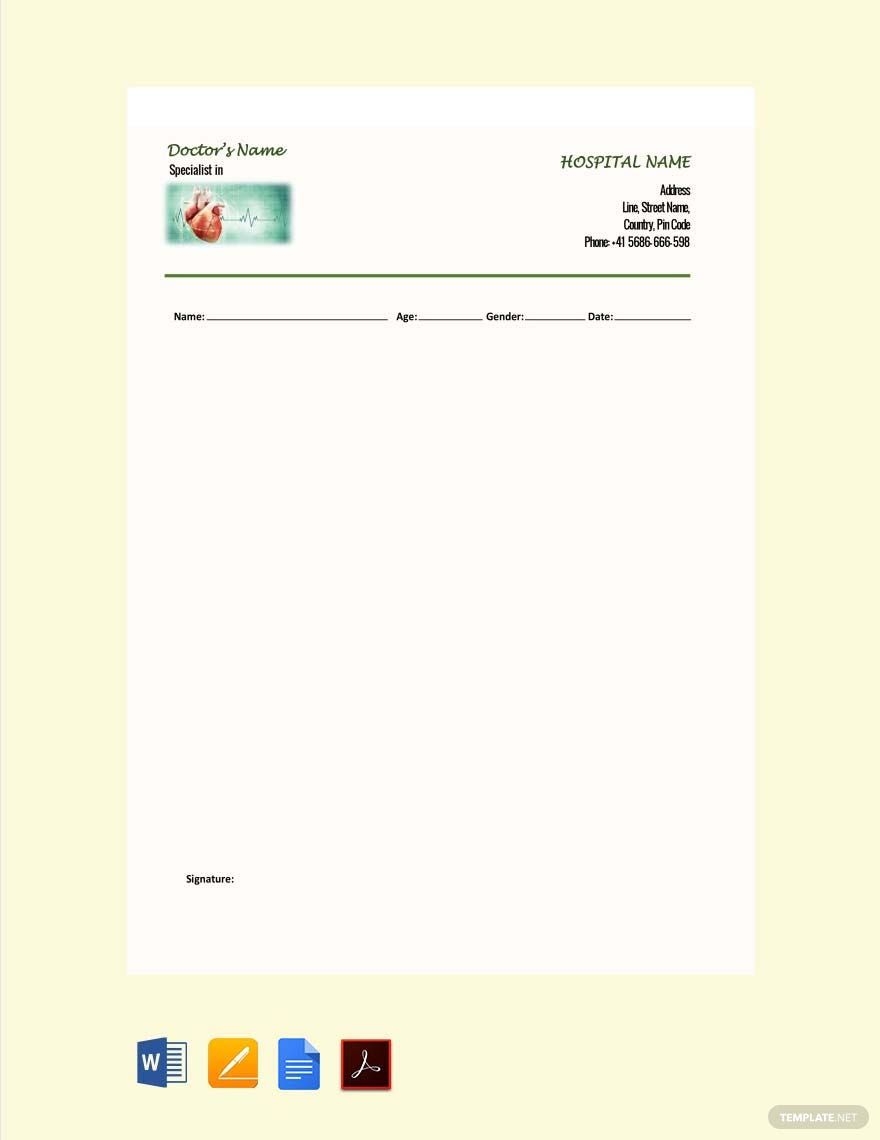 Dentist Doctor s Prescription Template In Word Pages PDF Google 