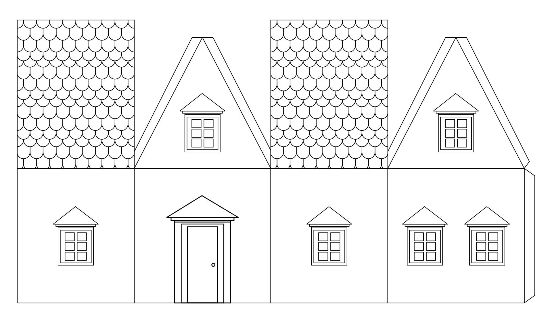 Free Printable Paper House Template