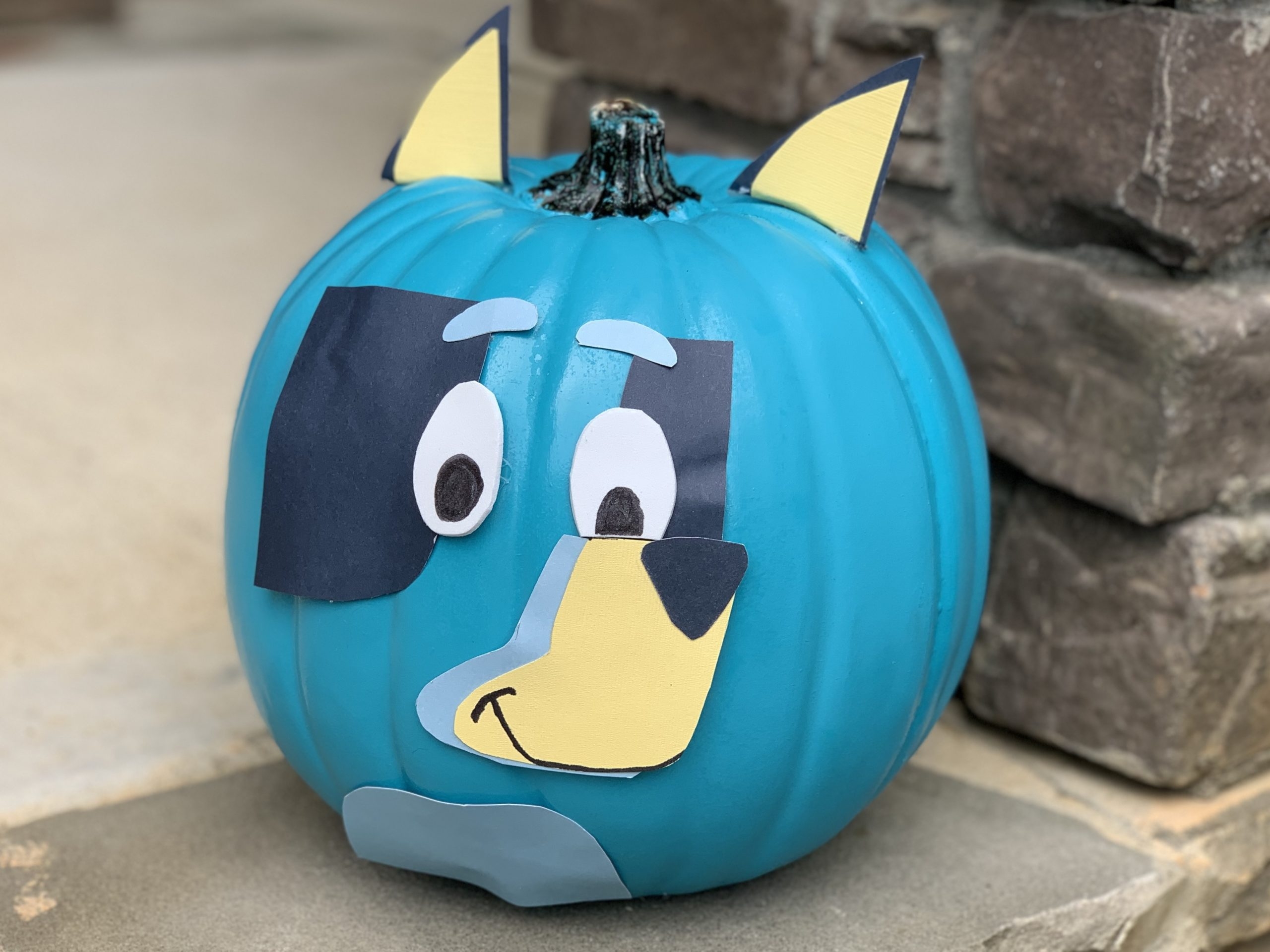 Disney Junior Bluey No Carve Pumpkin For Halloween