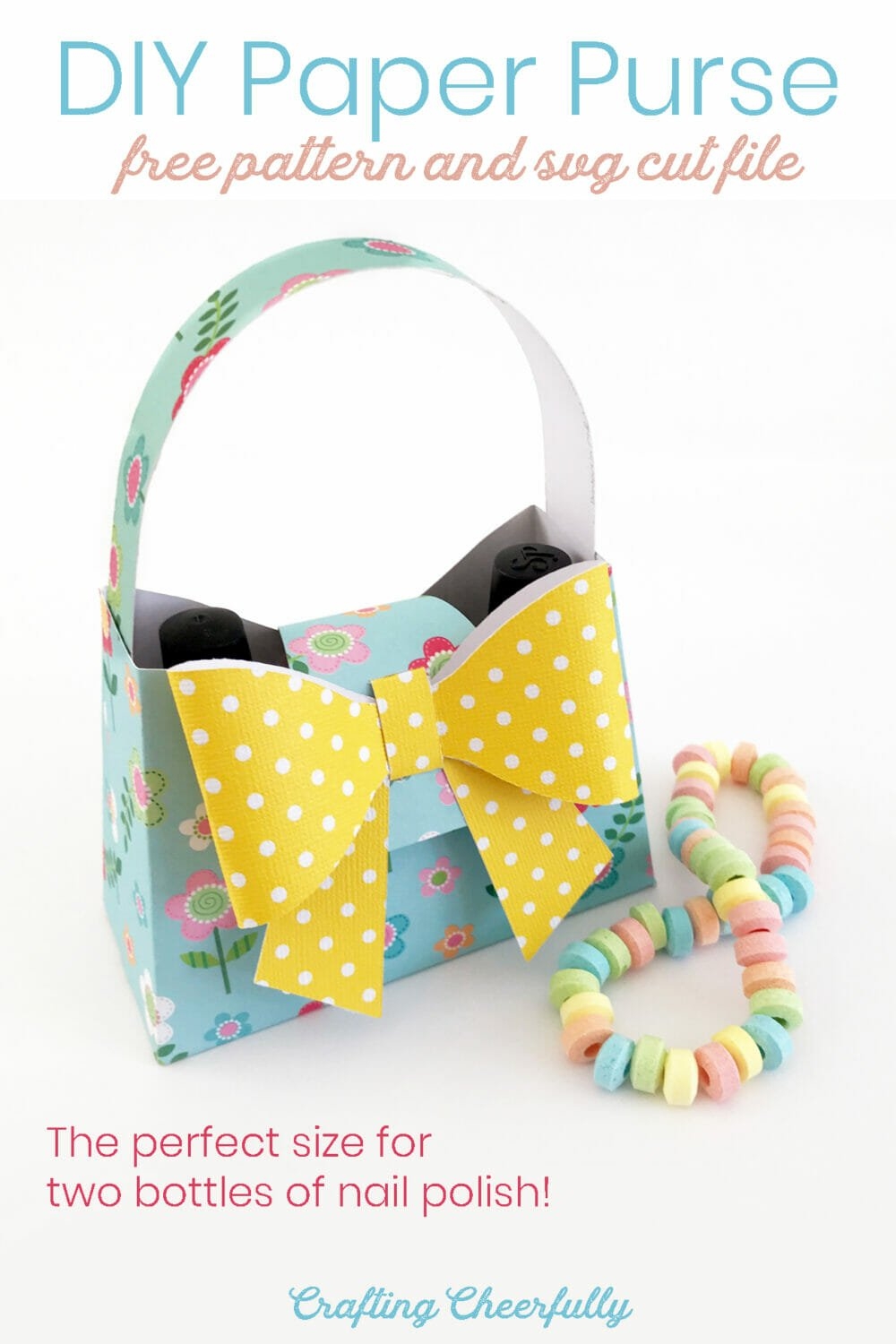 DIY Paper Purse Treat Box Free SVG Cut File Crafting Cheerfully DIY Paper Purse Treat Box Free SVG Cut File Crafting Cheerfully