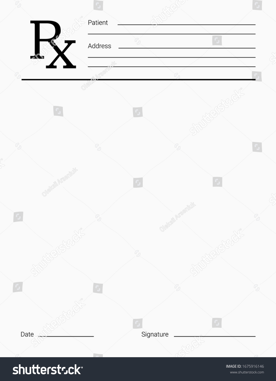 Doctors Rx Pad Template Blank Medical Stock Vector Royalty Free Doctors Rx Pad Template Blank Medical Stock Vector Royalty Free