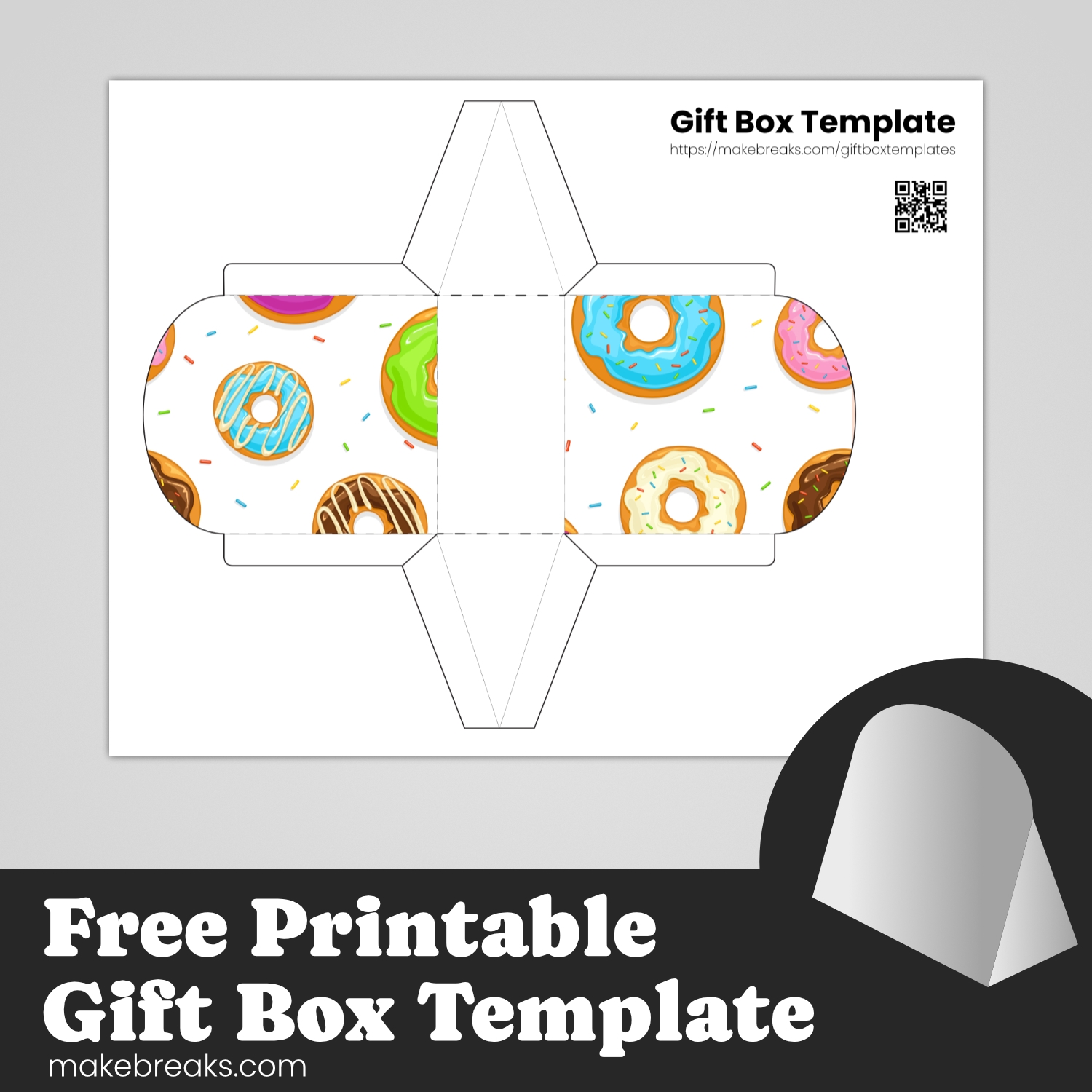 Free Printable Donut Box Template
