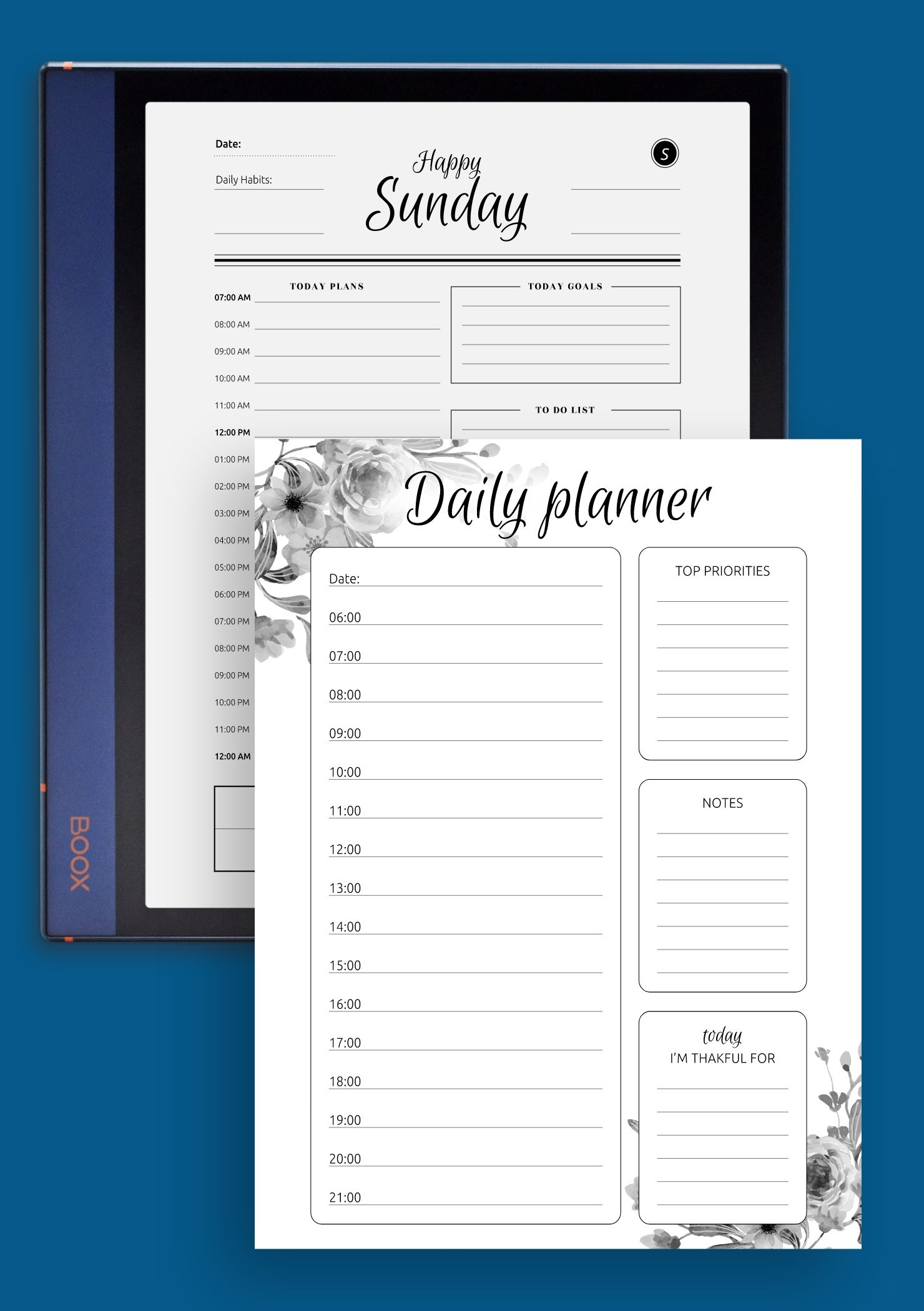 Free Printable 5 Day Template