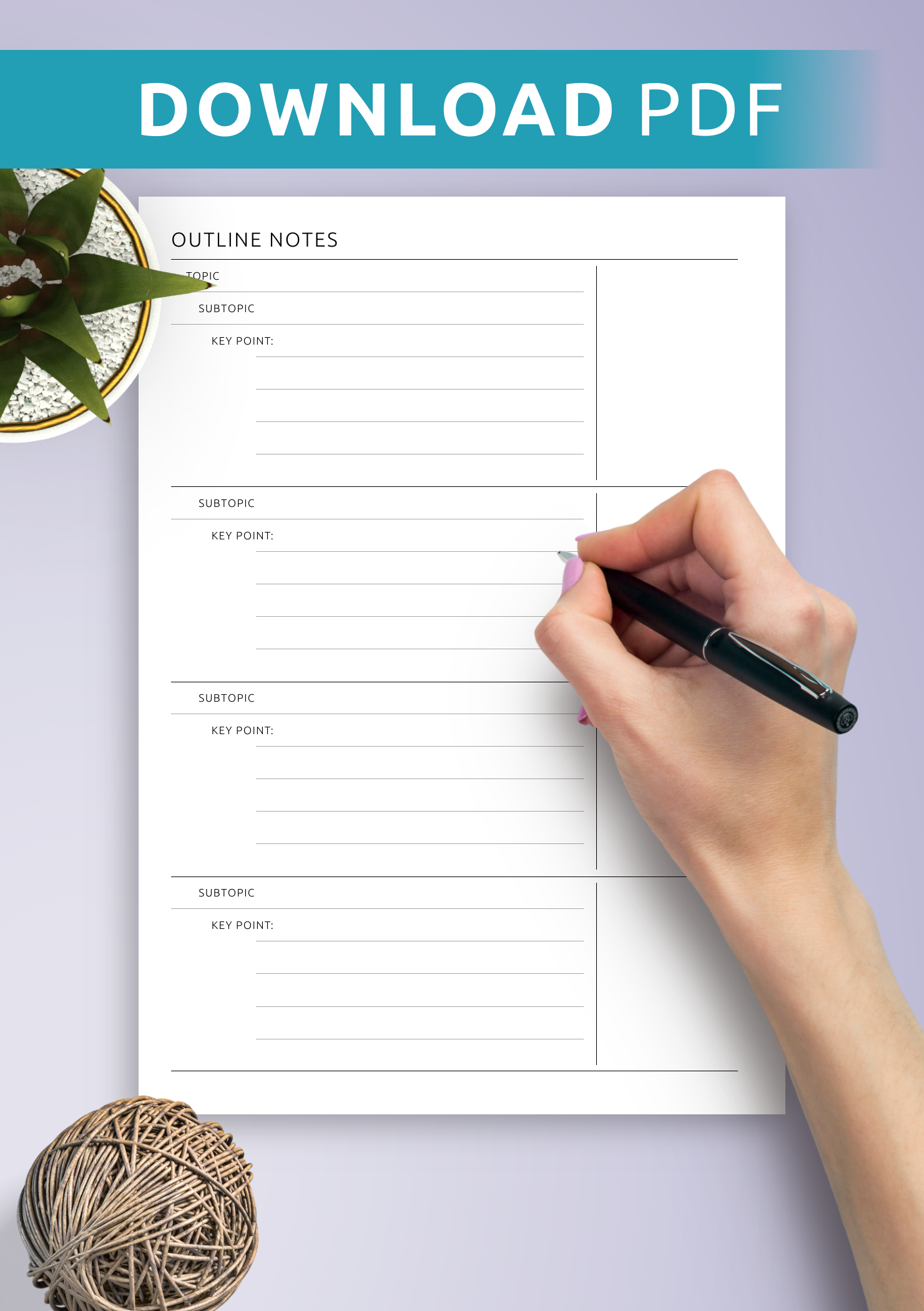 Download Printable Outline Notes PDF