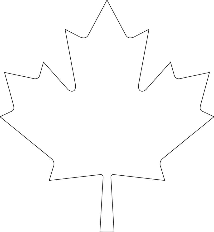 Maple Leaf Template Printable Free