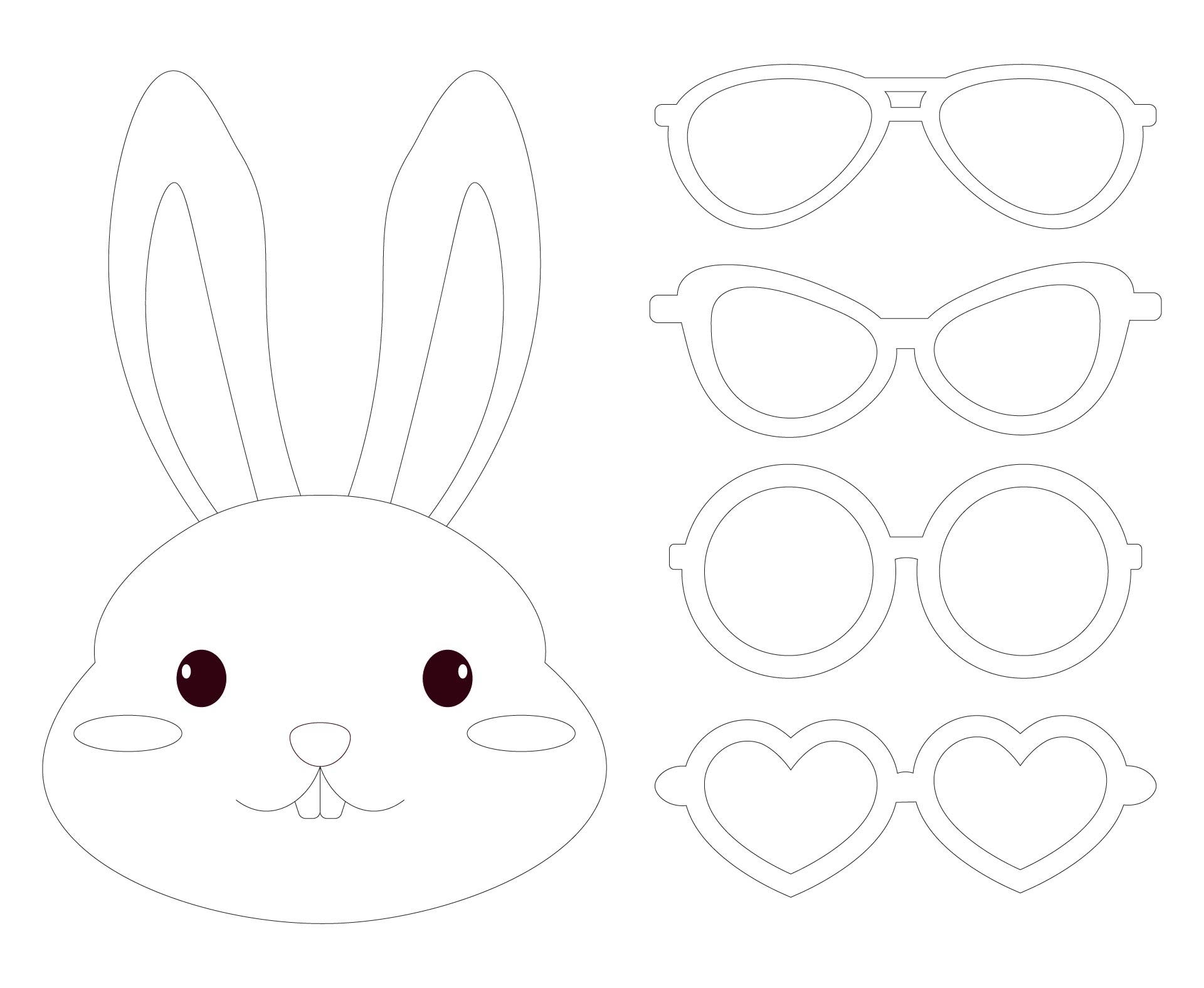 Easter Bunny Pattern 14 Free PDF Printables Printablee