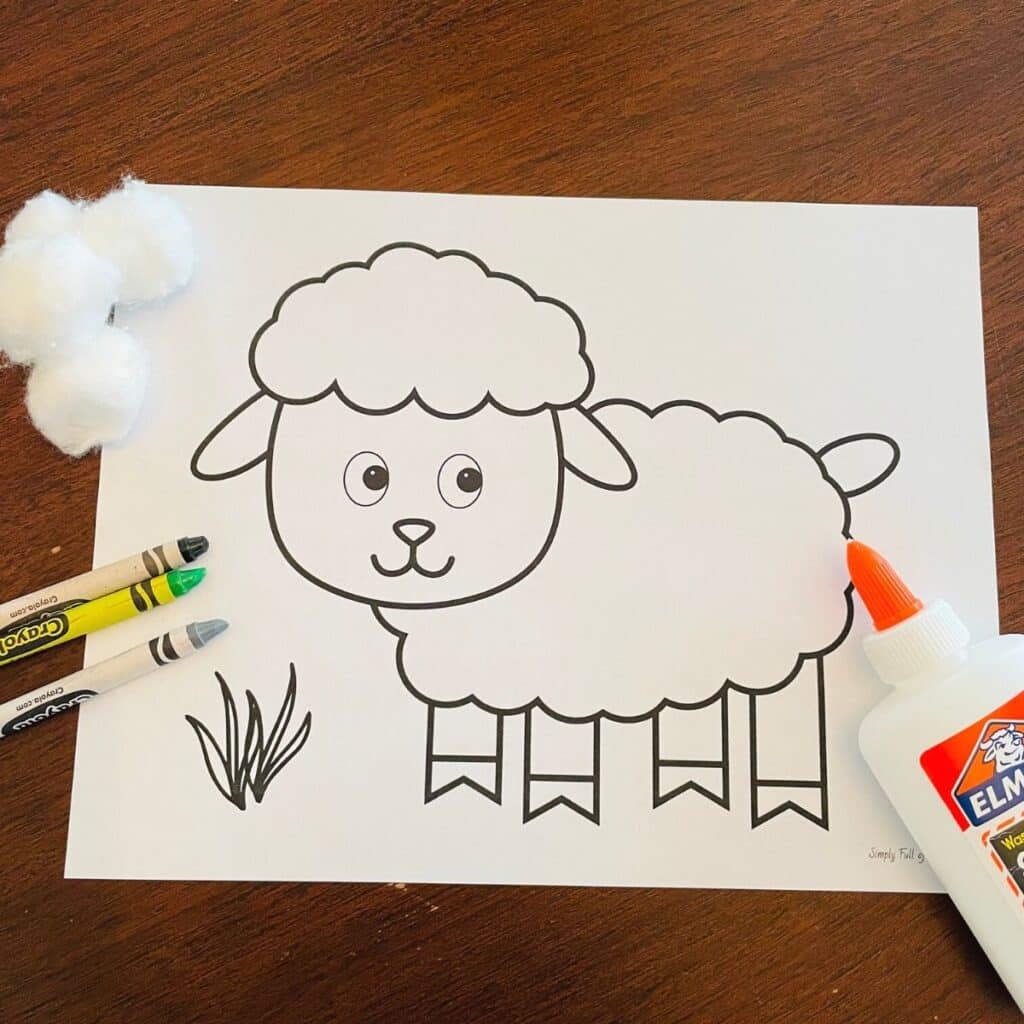 Sheep Template Free Printable
