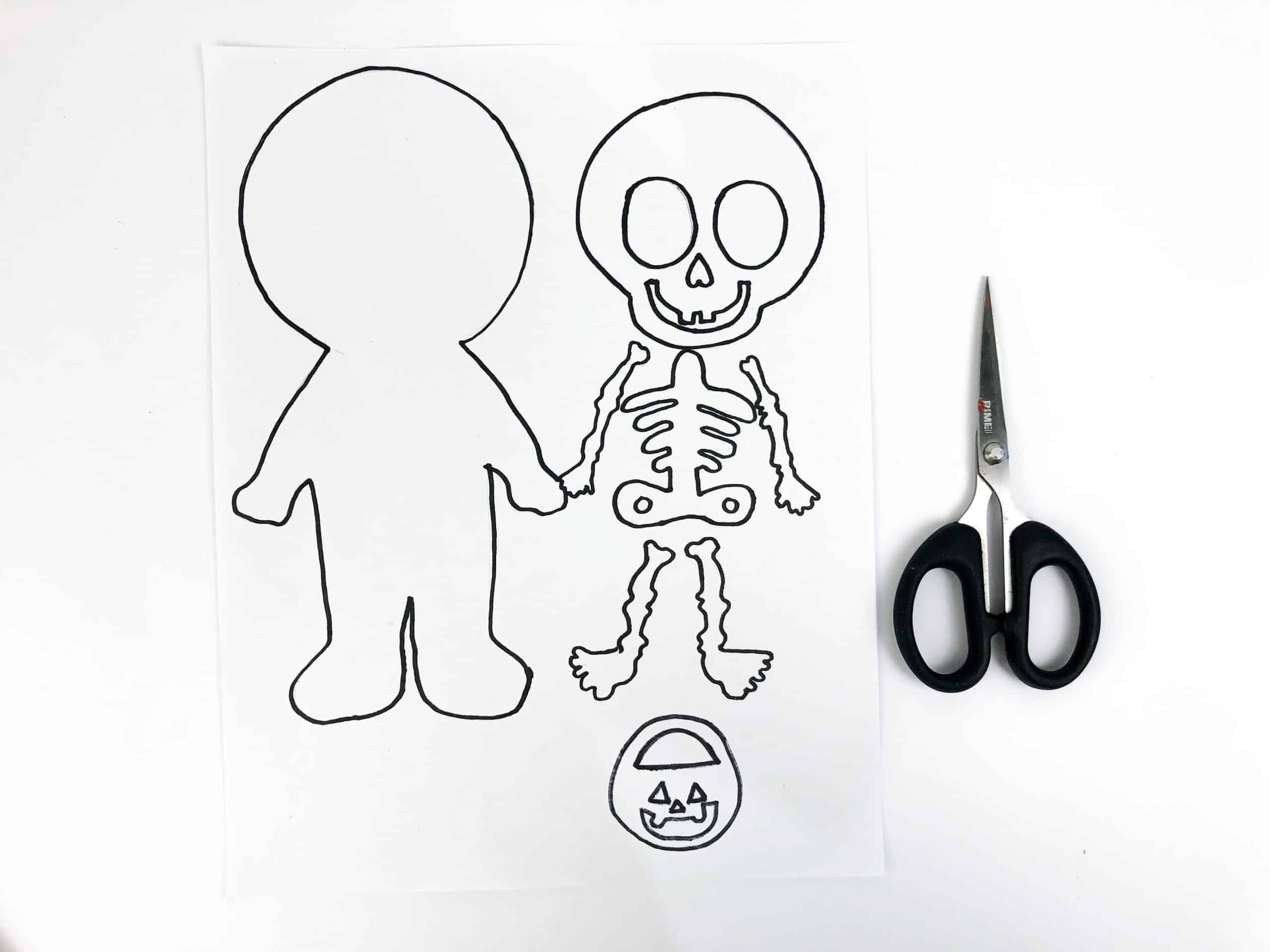 Free Printable Skeleton Template Cut Out