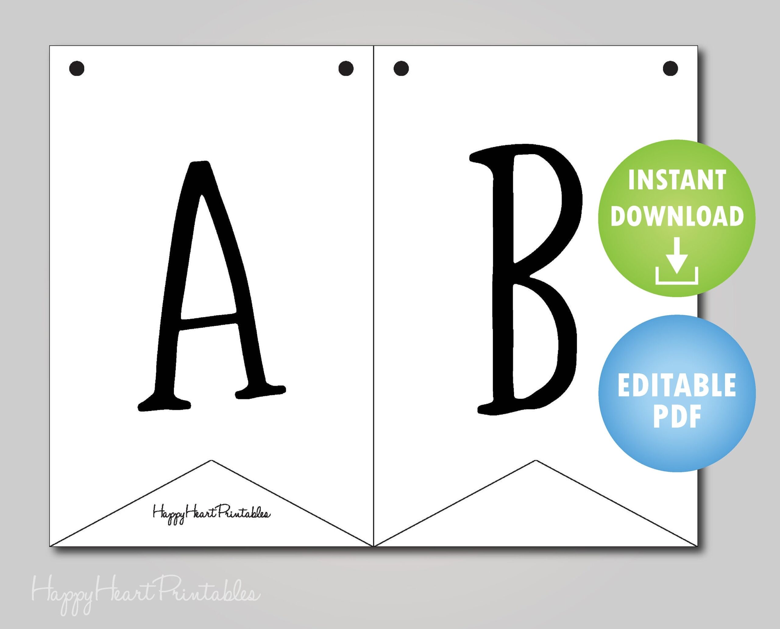 Editable Banner Pattern Printable Banner Template DIY Flag 