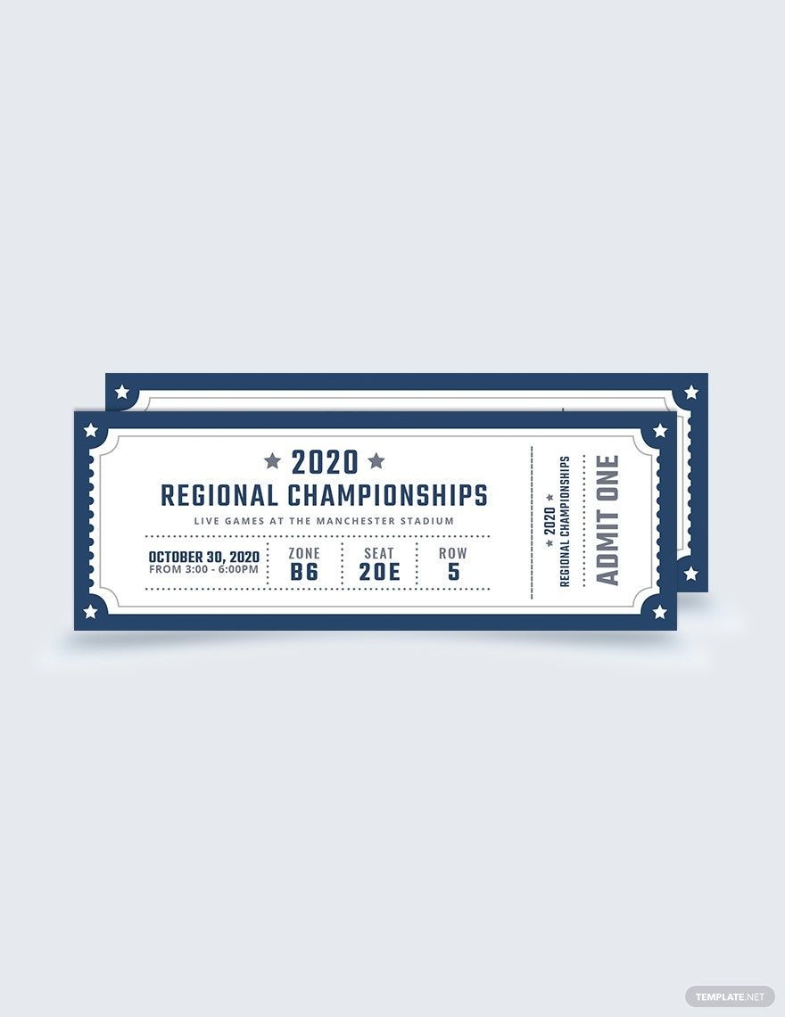 Free Printable Sports Tickets Template